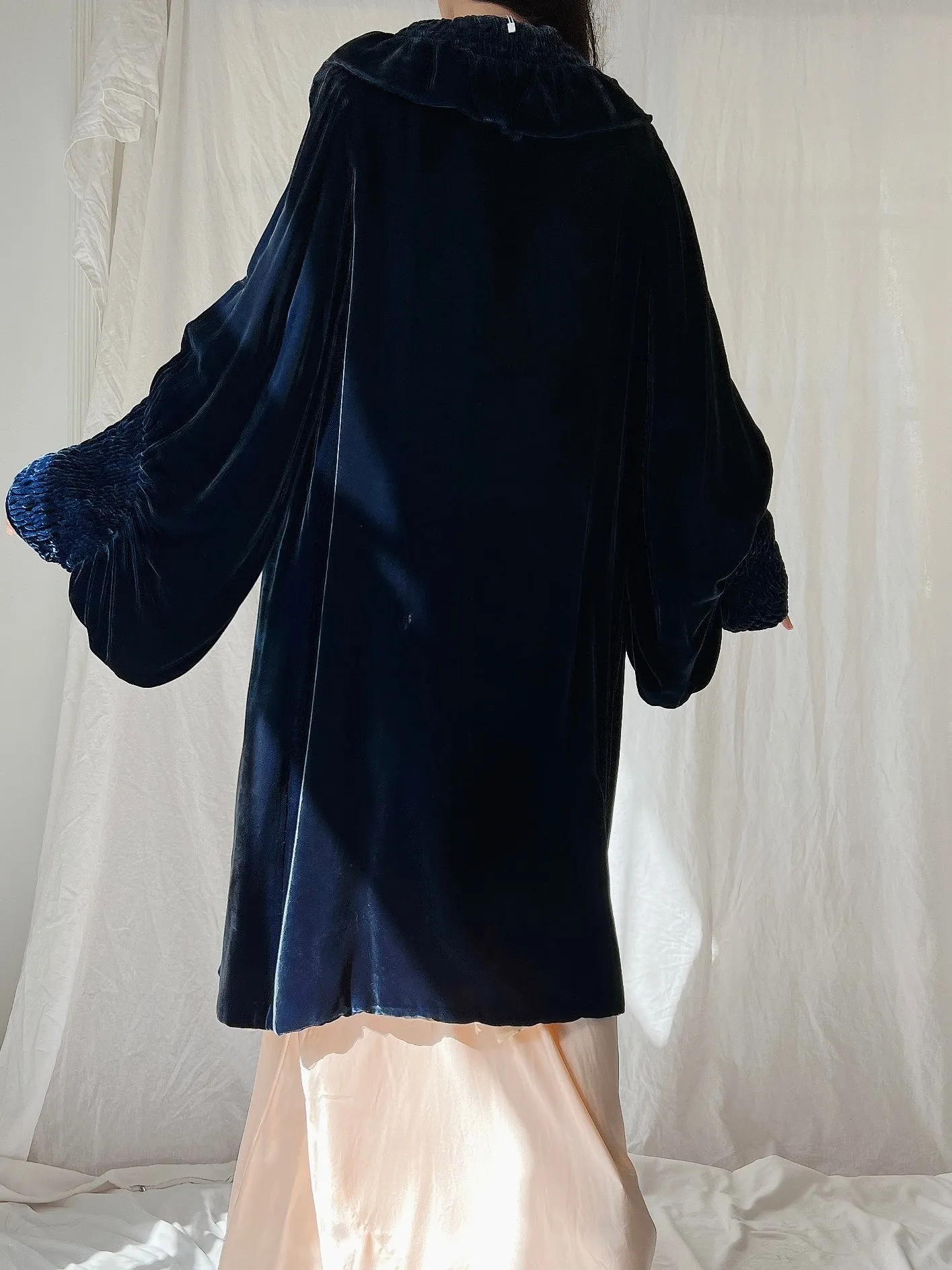 1920s Silk Velvet Coat - S/M
