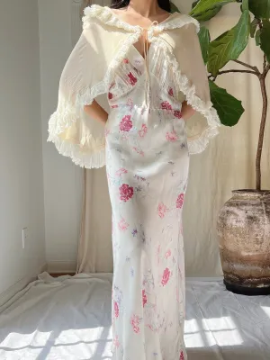 1930s Silk Cape Jacket - OSFM