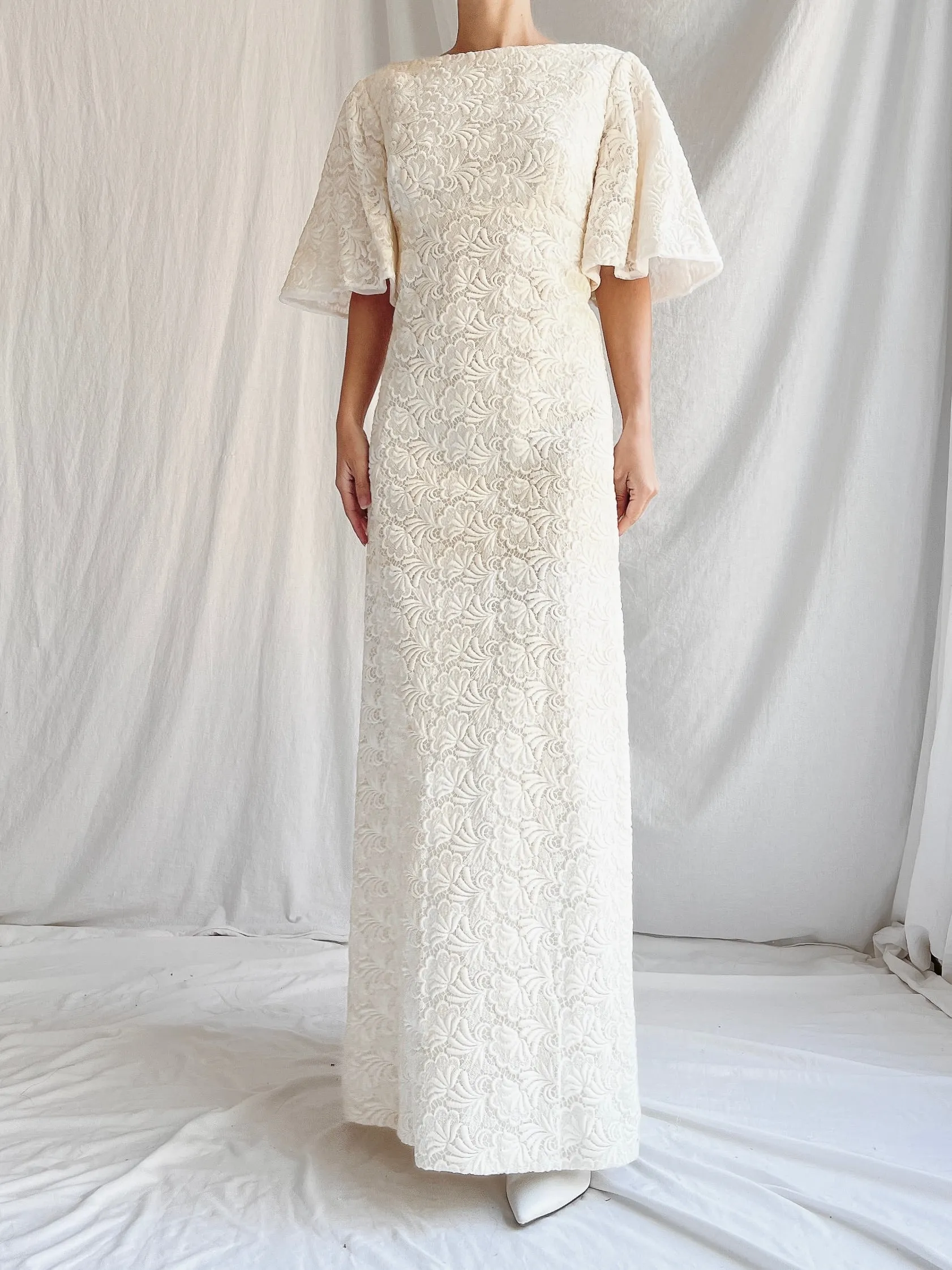 1960s Embroidered Shift Dress - S