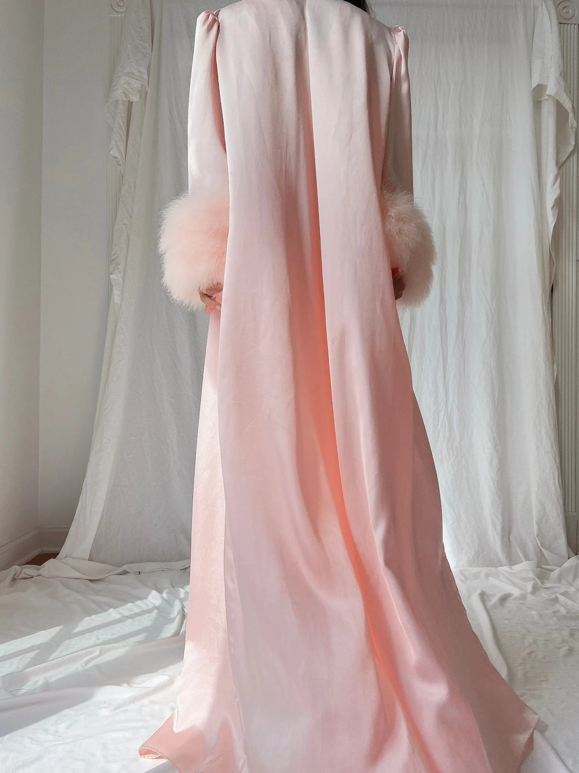 1960s Lucie Ann Feather Robe - OSFM