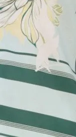 Alma Shorts - Aqua/Yellow Print