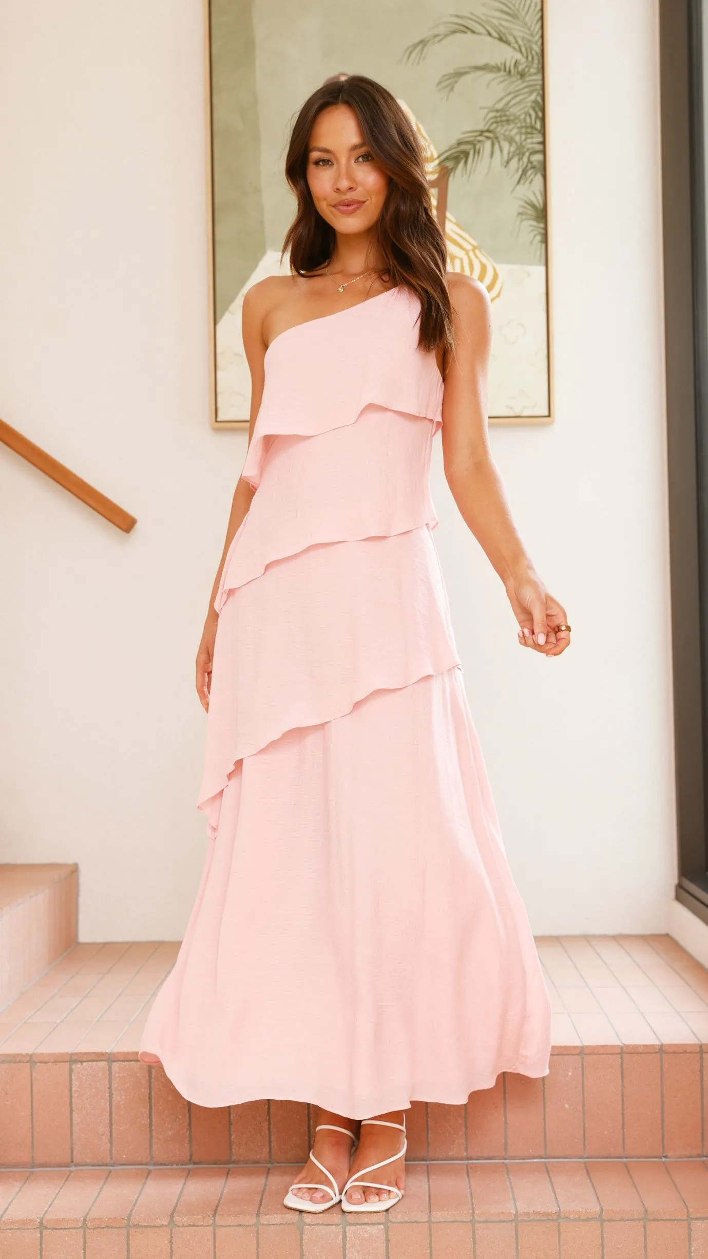 Anya Maxi Dress - Baby Pink