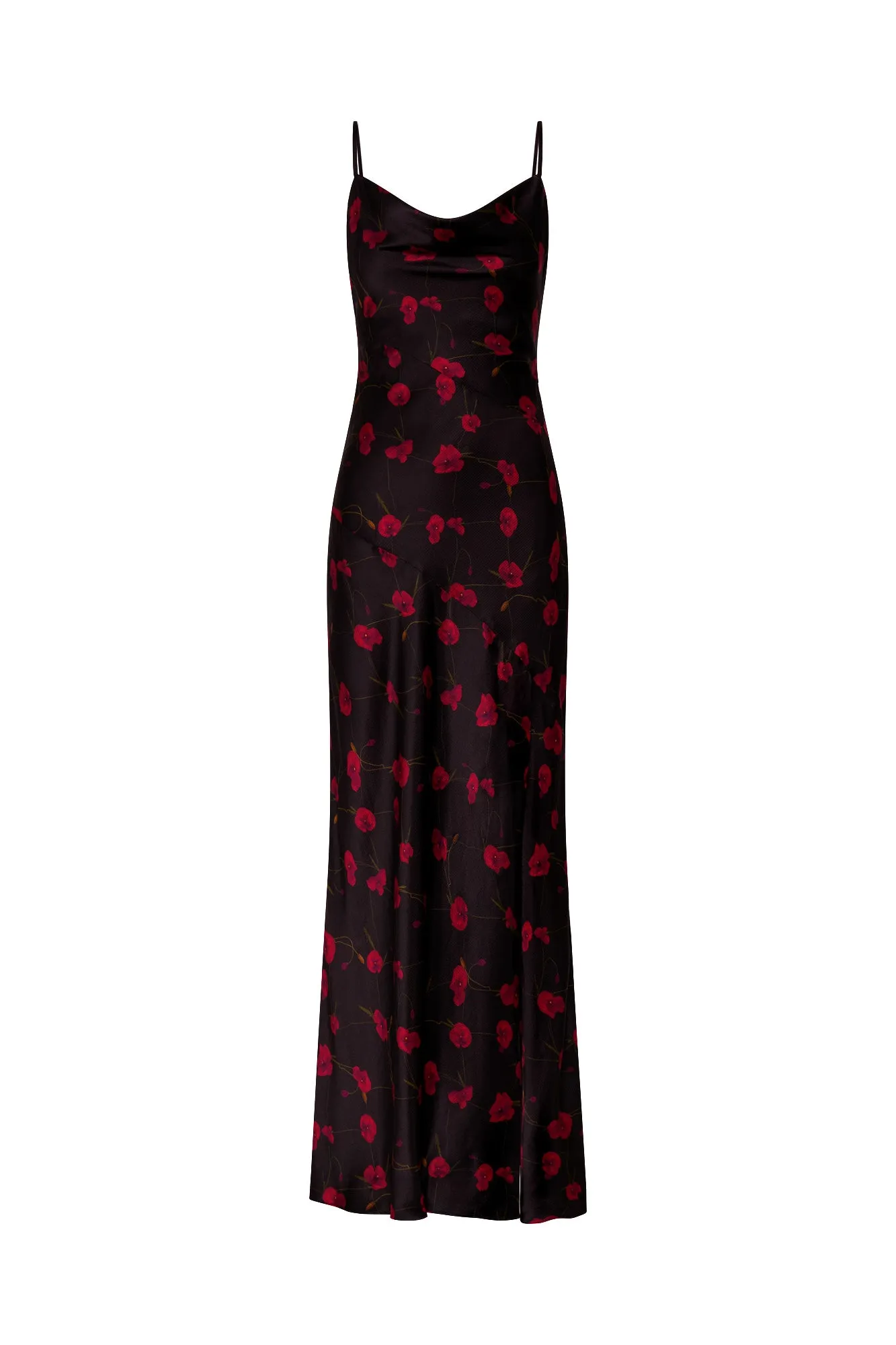 Ariel Gown - Poppy Floral Black