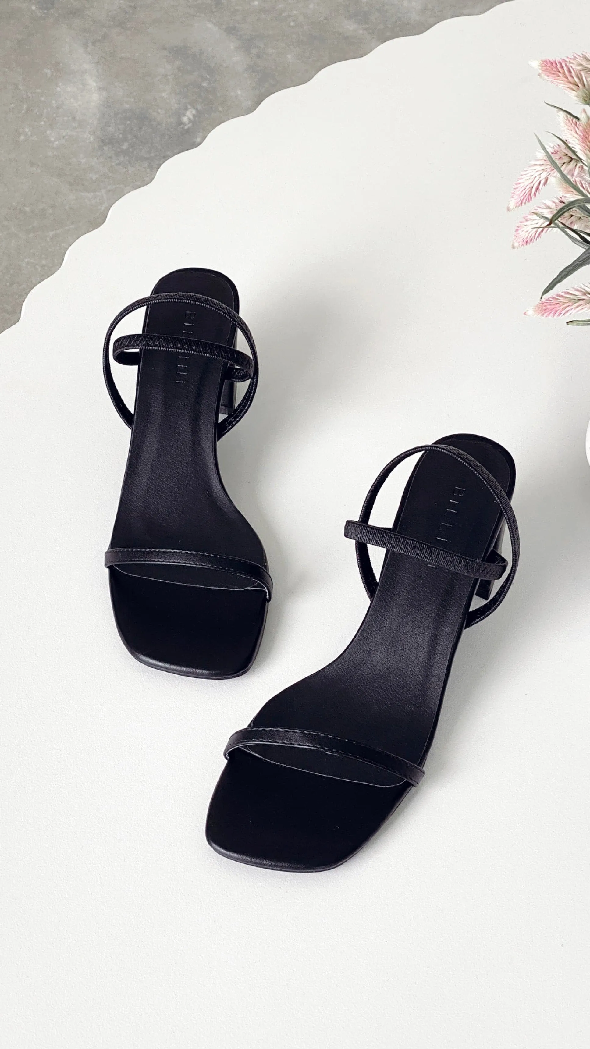 Balton Mule Heels - Black