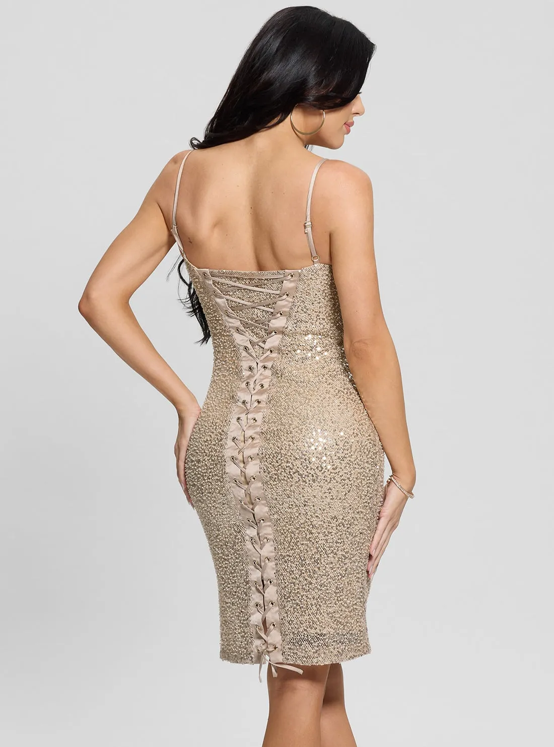 Beige Serenity Midi Dress