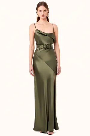 Belira Dress - Dark Olive