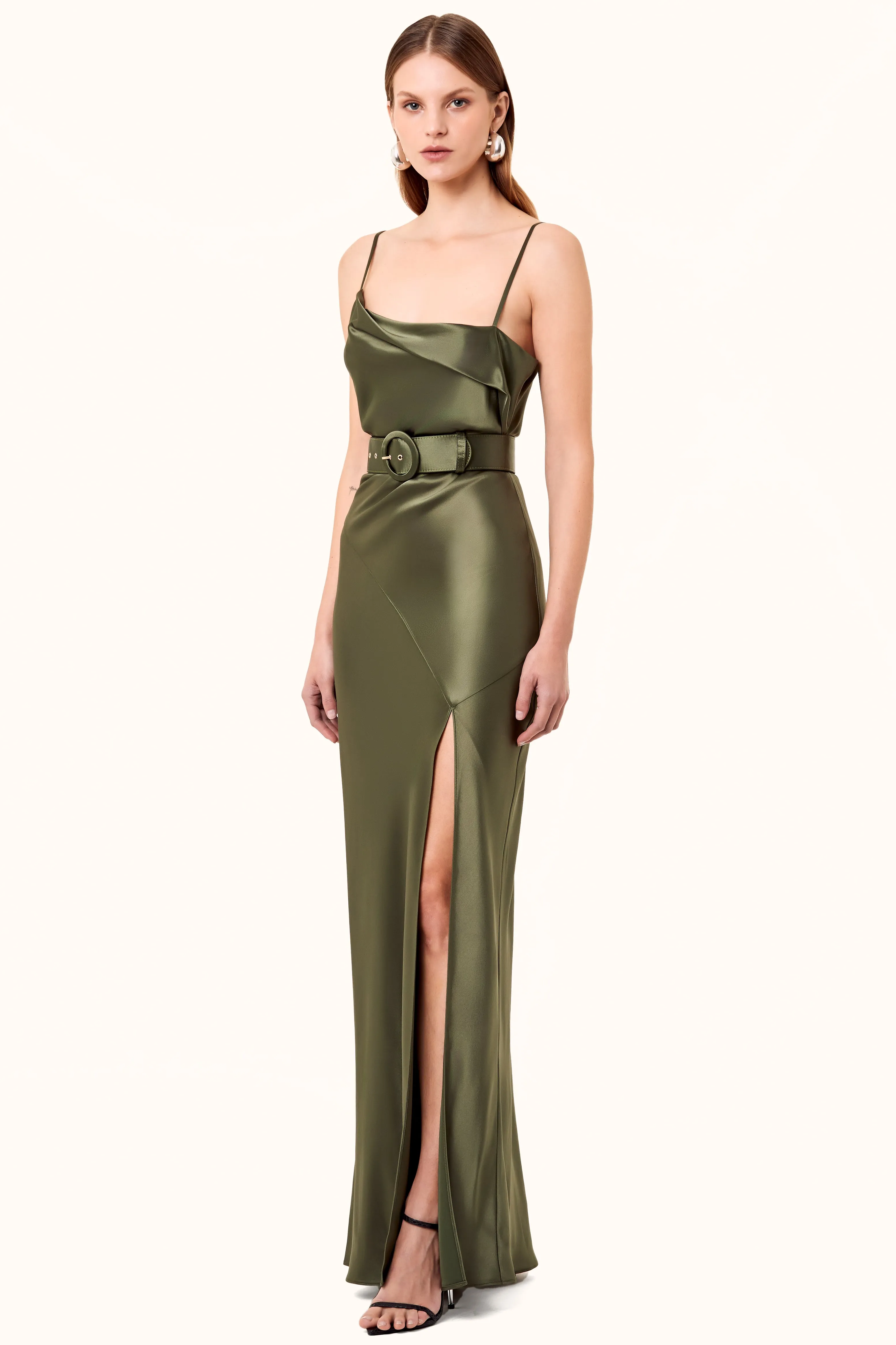 Belira Dress - Dark Olive