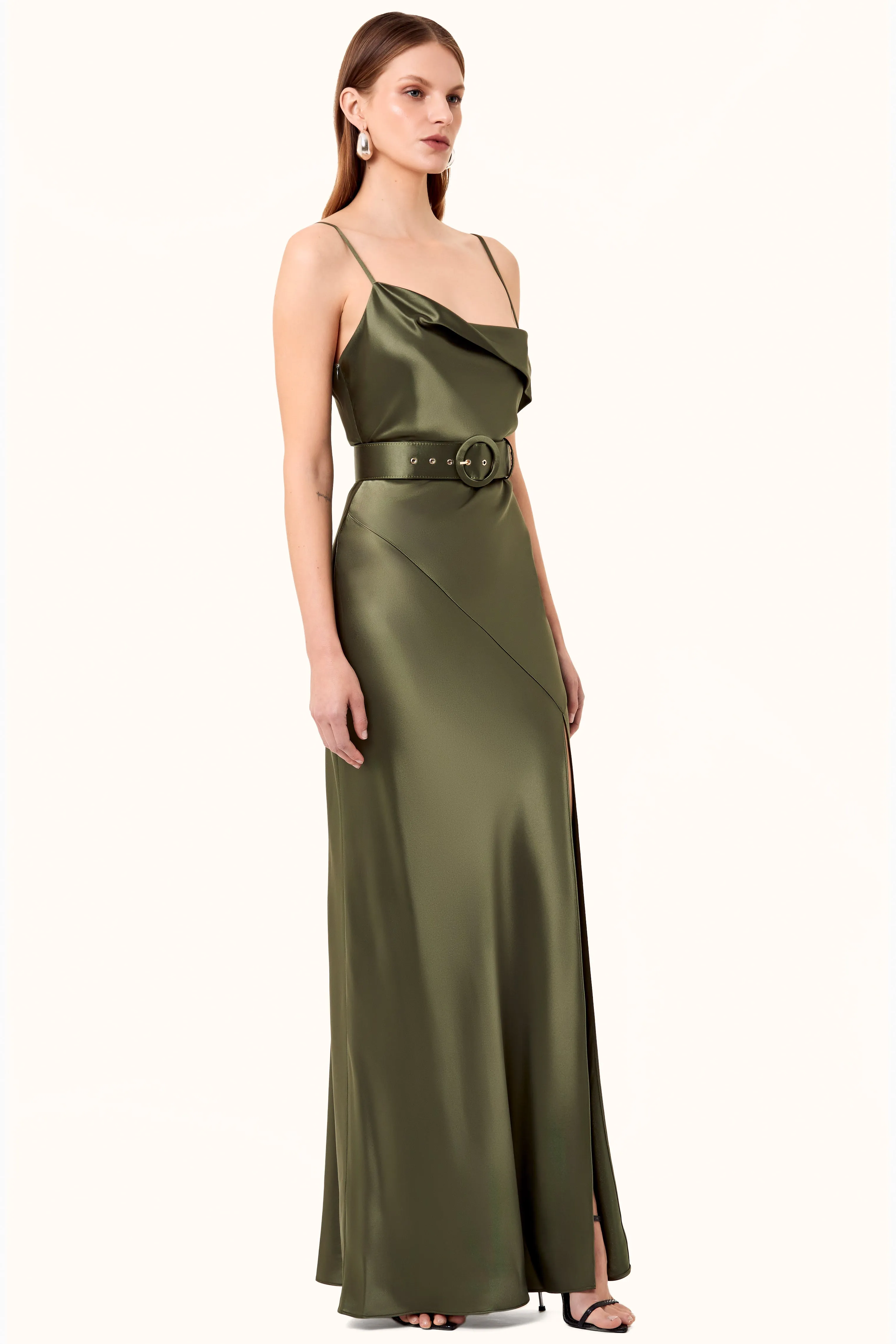 Belira Dress - Dark Olive