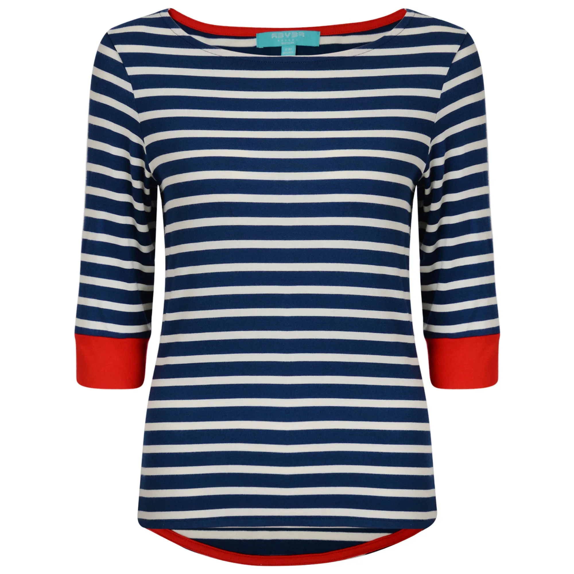 Brigitte Striped Top Navy/Cream/Red
