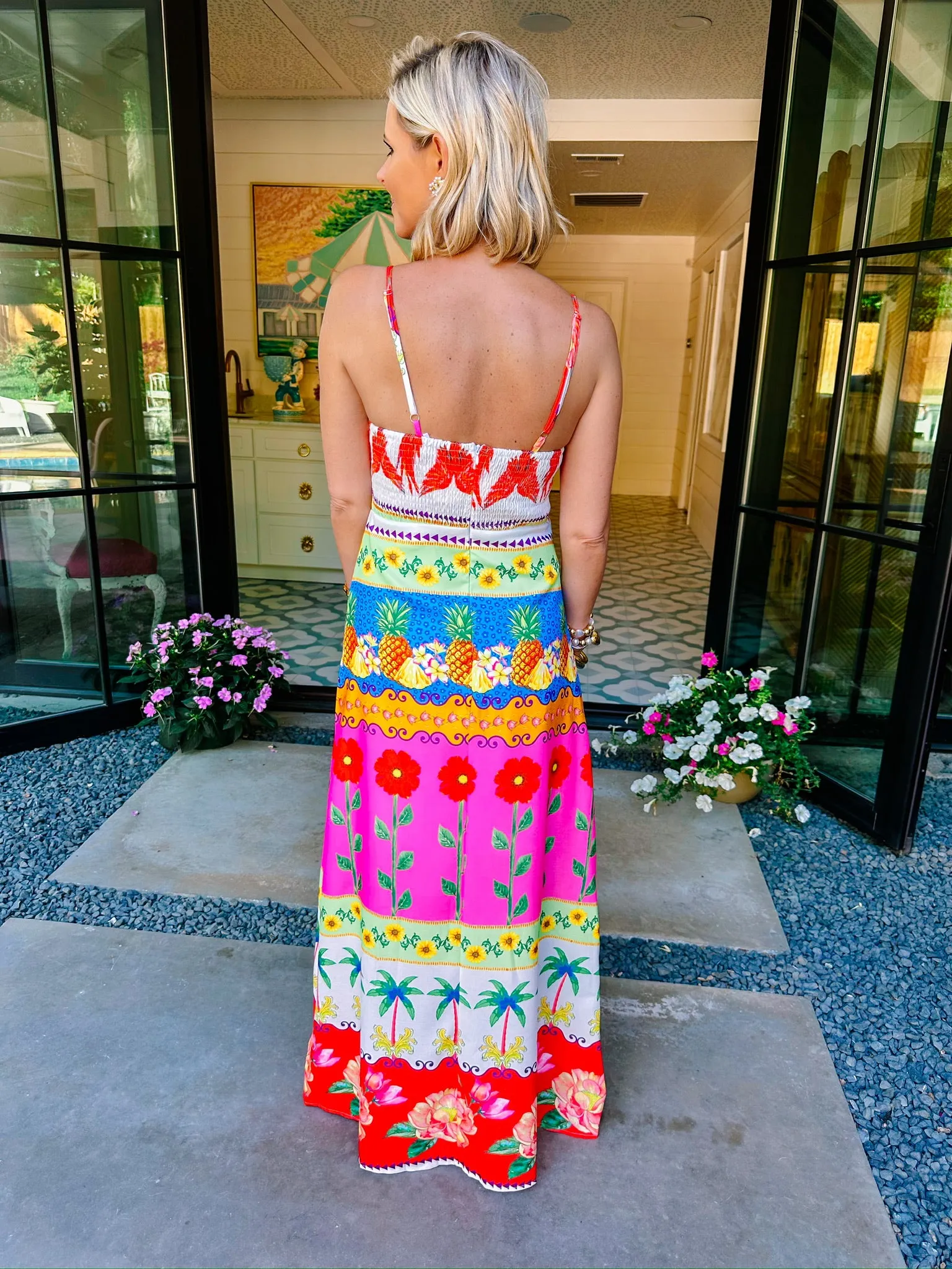 CALLING FOR SUMMER PARROT MAXI DRESS