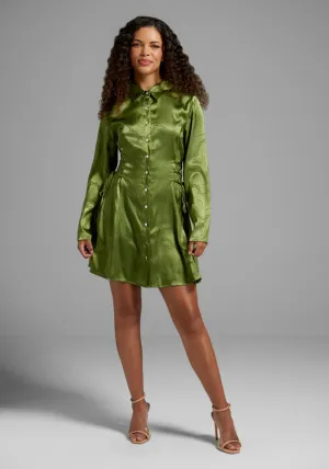 Chained To Fate Satin Mini Dress