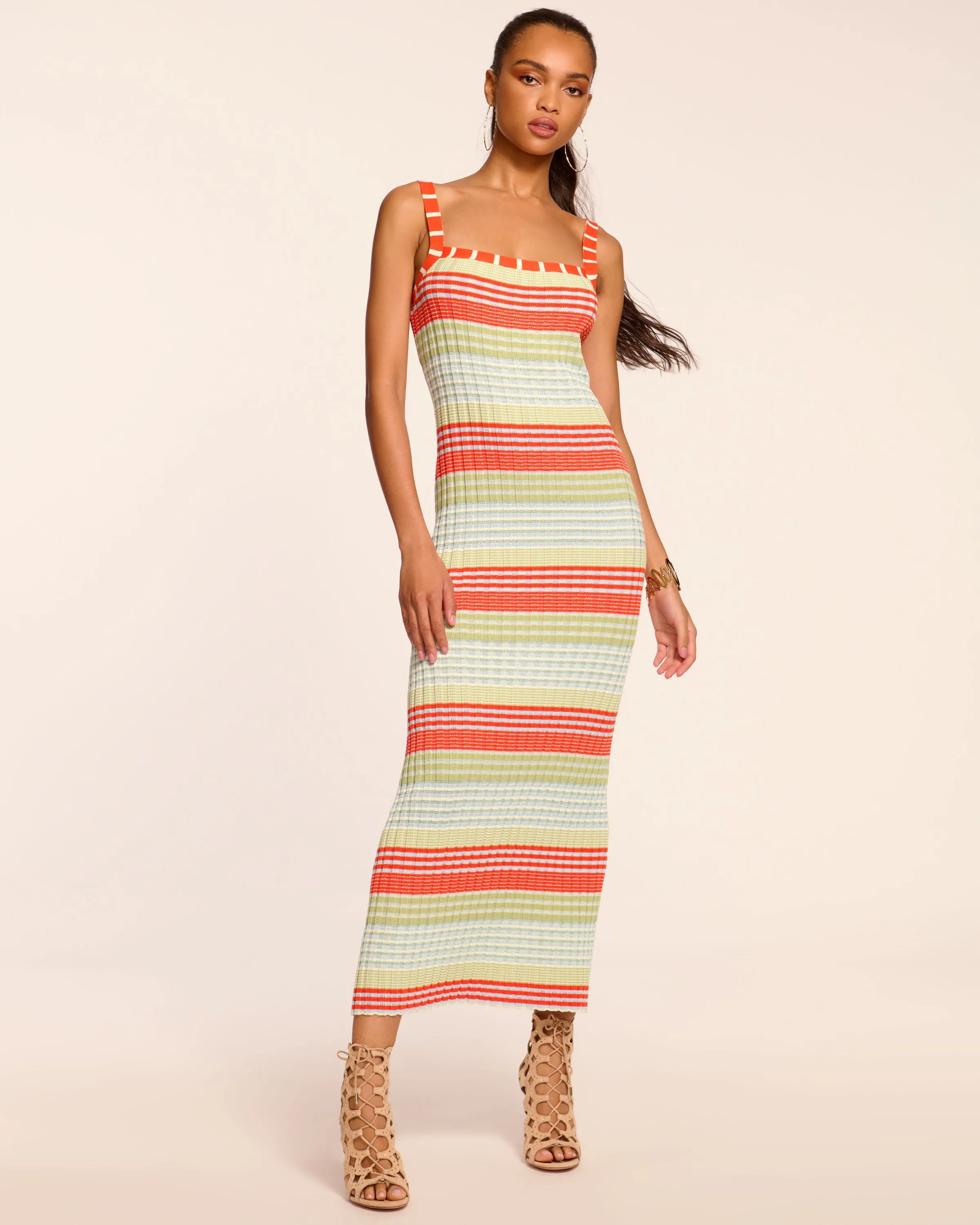 Cheval Sleeveless Knit Midi Dress