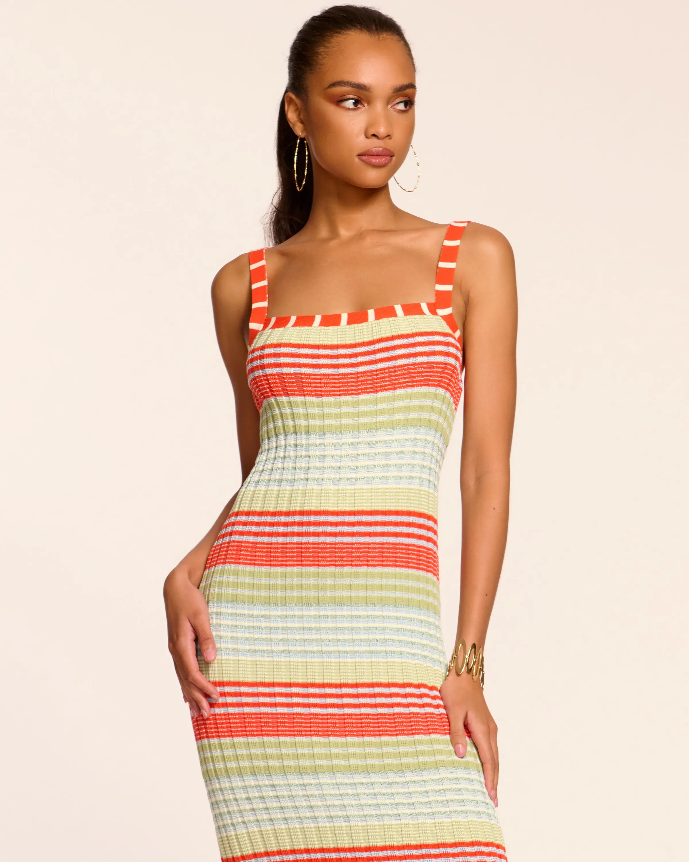 Cheval Sleeveless Knit Midi Dress