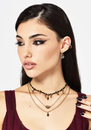 Ciela Moon Moth Layered Necklace