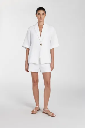 CORY WHITE LINEN SHORT