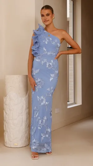 Darlee Maxi Dress - Blue Floral