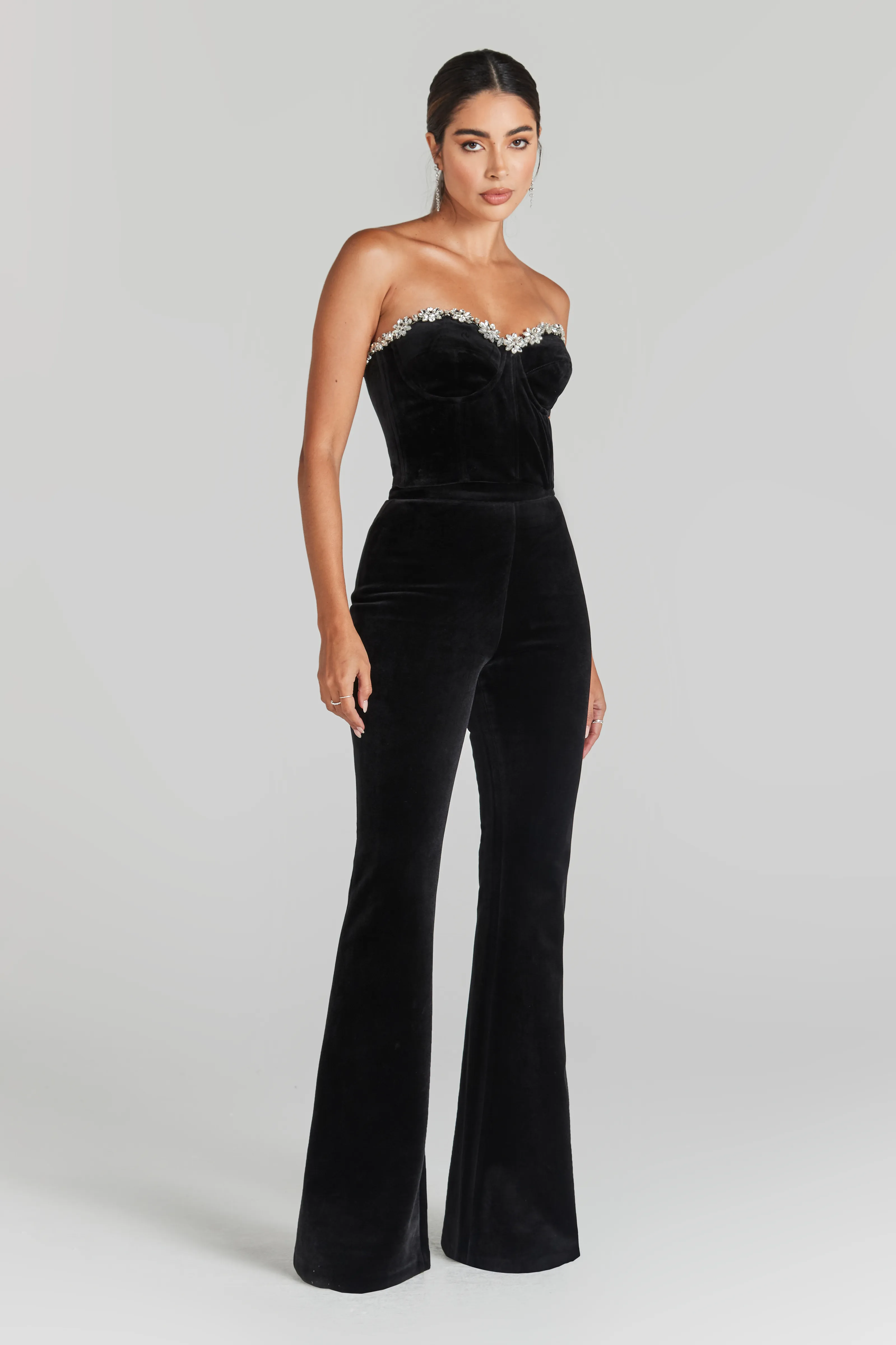 Davina Black Corset Top