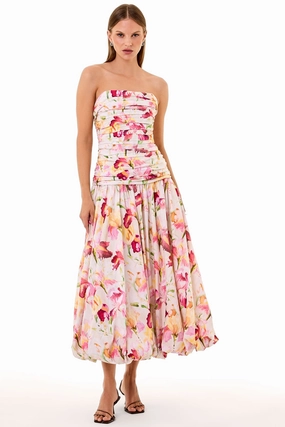 DESPINA DRESS - LUNA IVORY WILDFLOWER