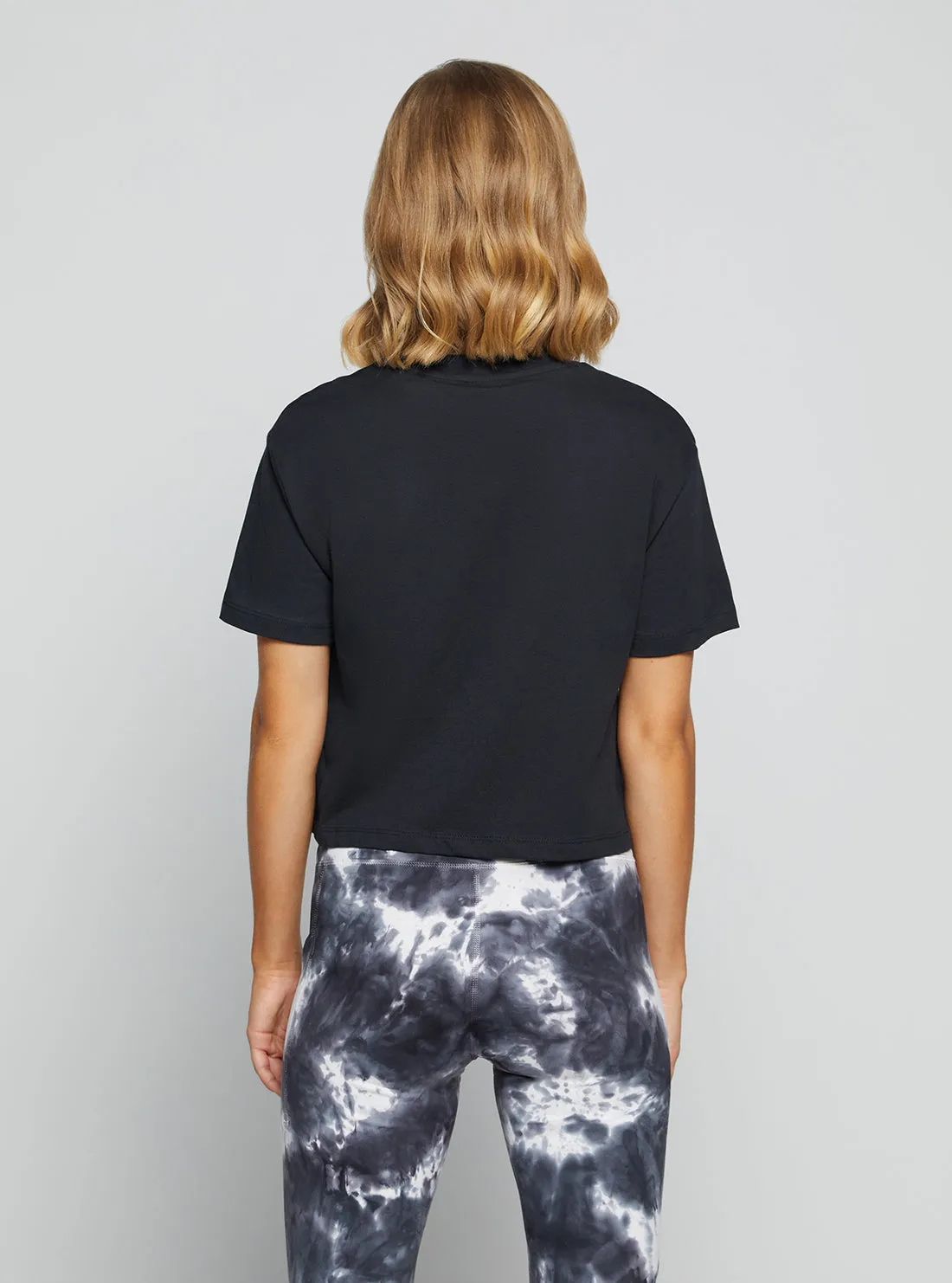 Eco Blue Adele Active Crop T-Shirt
