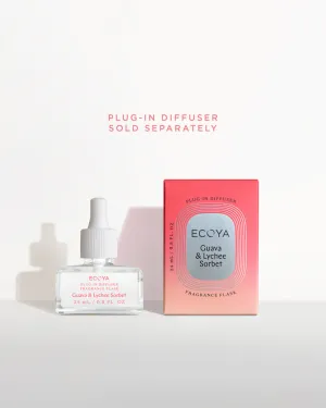 Ecoya Plug-In Diffuser Fragrance Flask Guava & Lychee Sorbet
