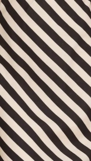 Ellery Maxi Dress - Black/Beige Stripe