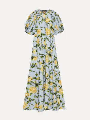 English Rose Cotton Poplin Caftan