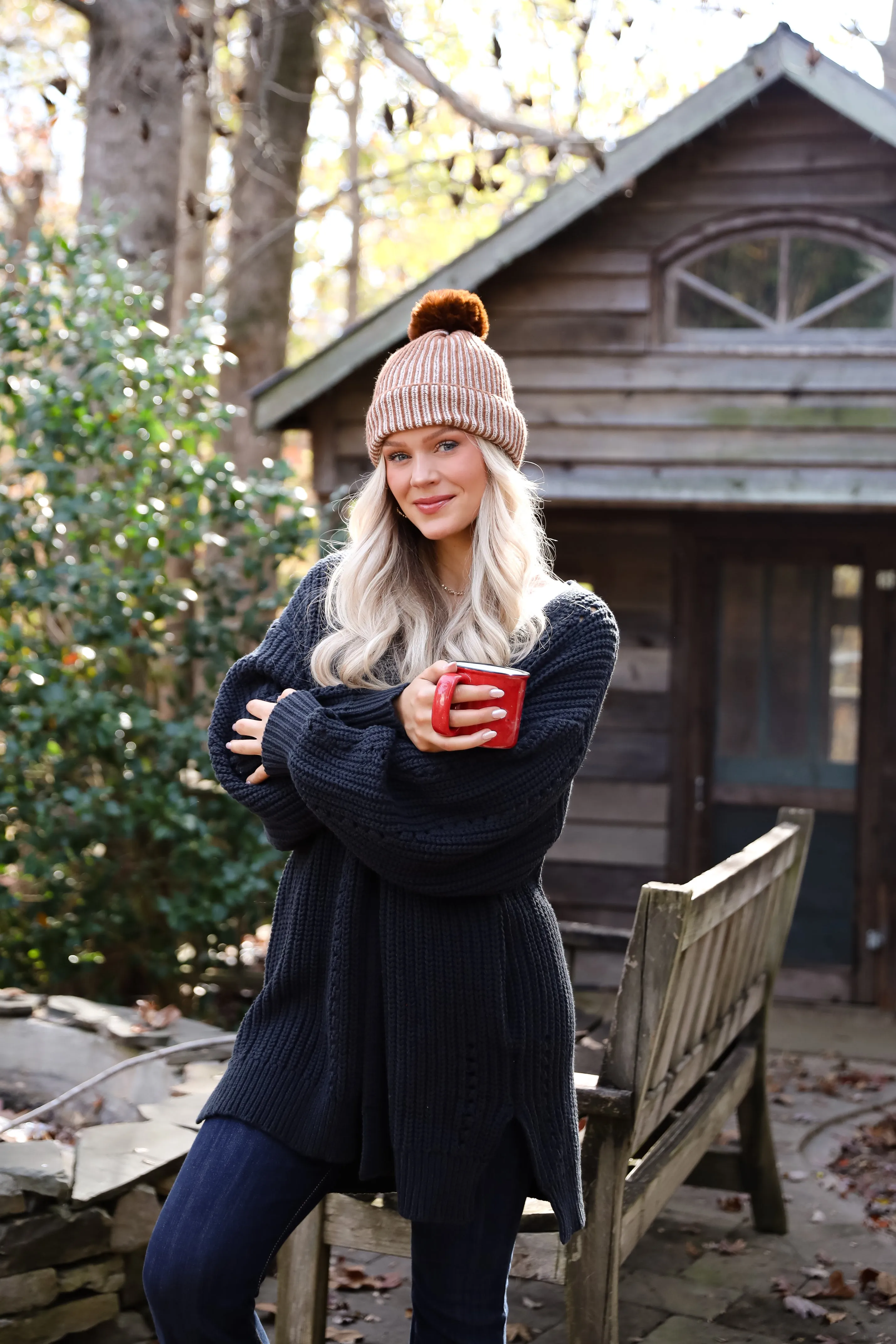 FINAL SALE - Everyday Design Navy Sweater Cardigan