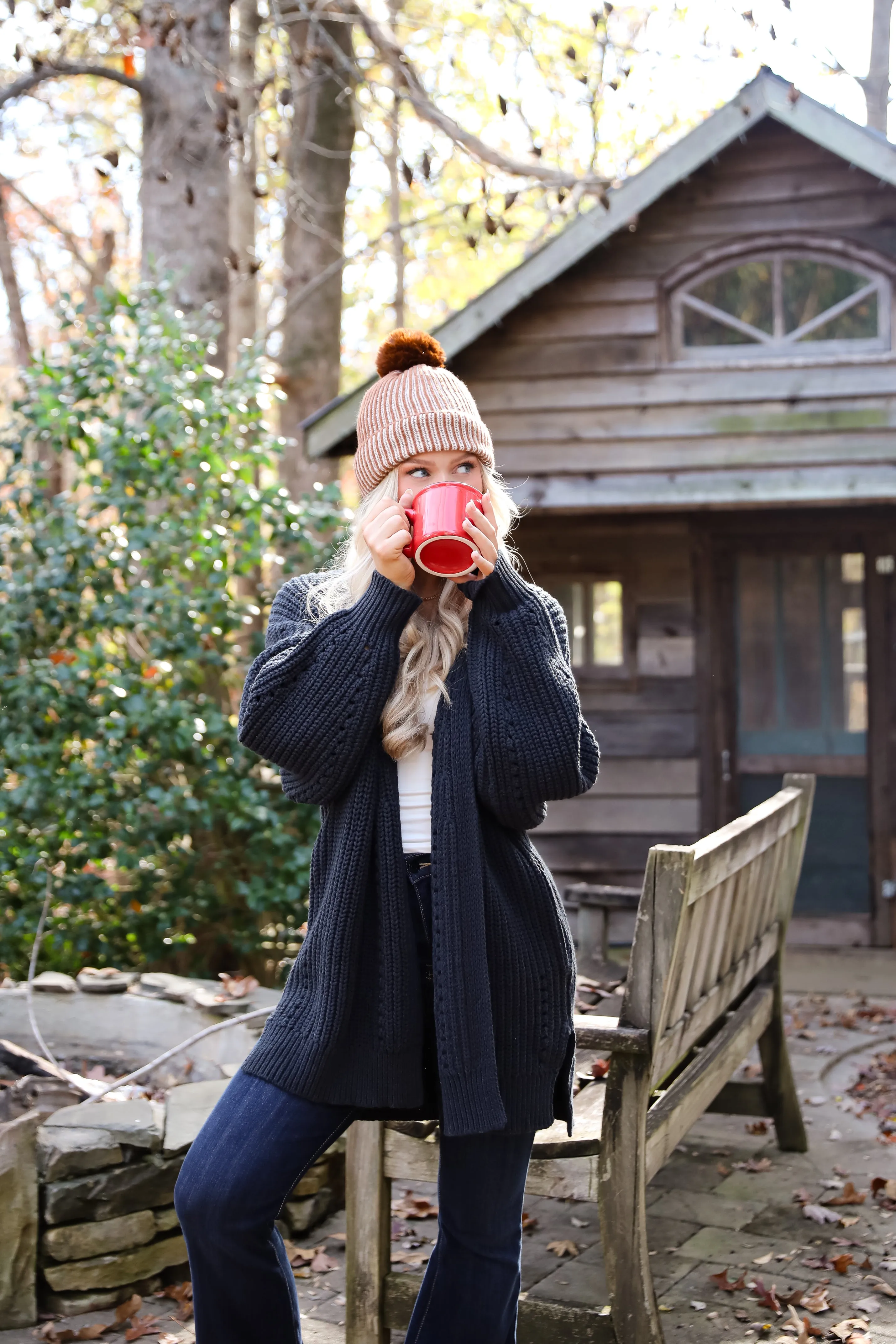 FINAL SALE - Everyday Design Navy Sweater Cardigan