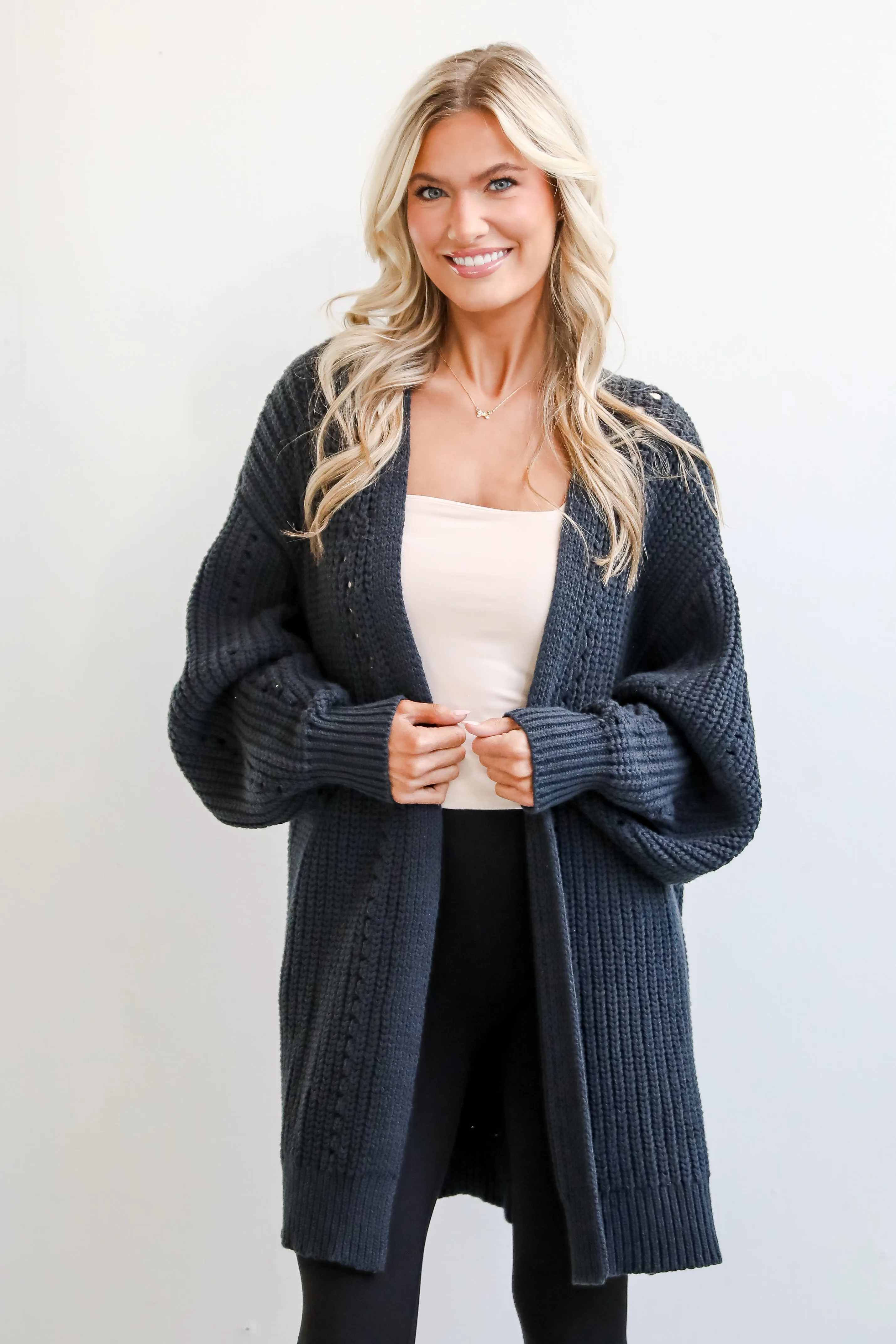 FINAL SALE - Everyday Design Navy Sweater Cardigan