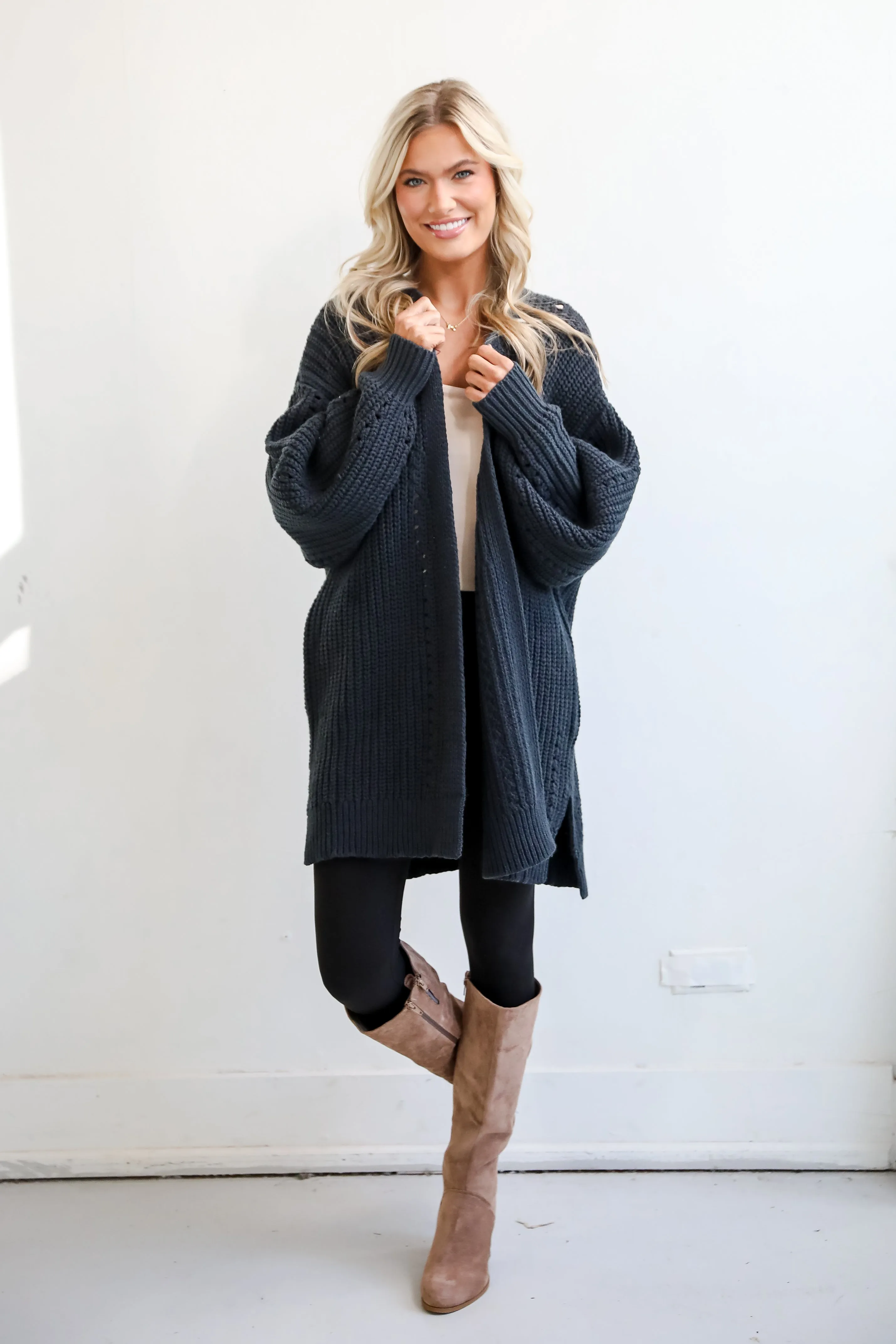 FINAL SALE - Everyday Design Navy Sweater Cardigan