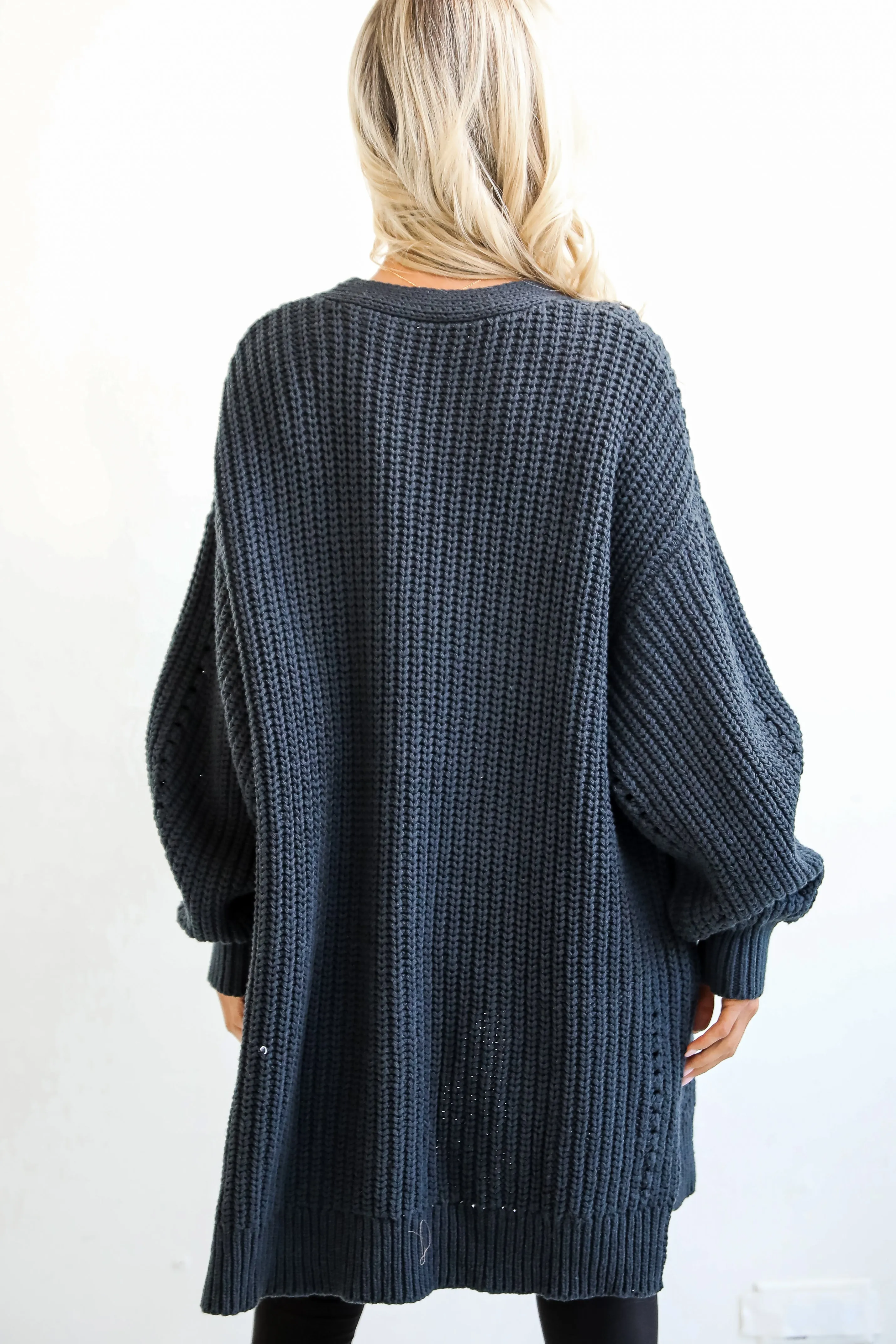 FINAL SALE - Everyday Design Navy Sweater Cardigan