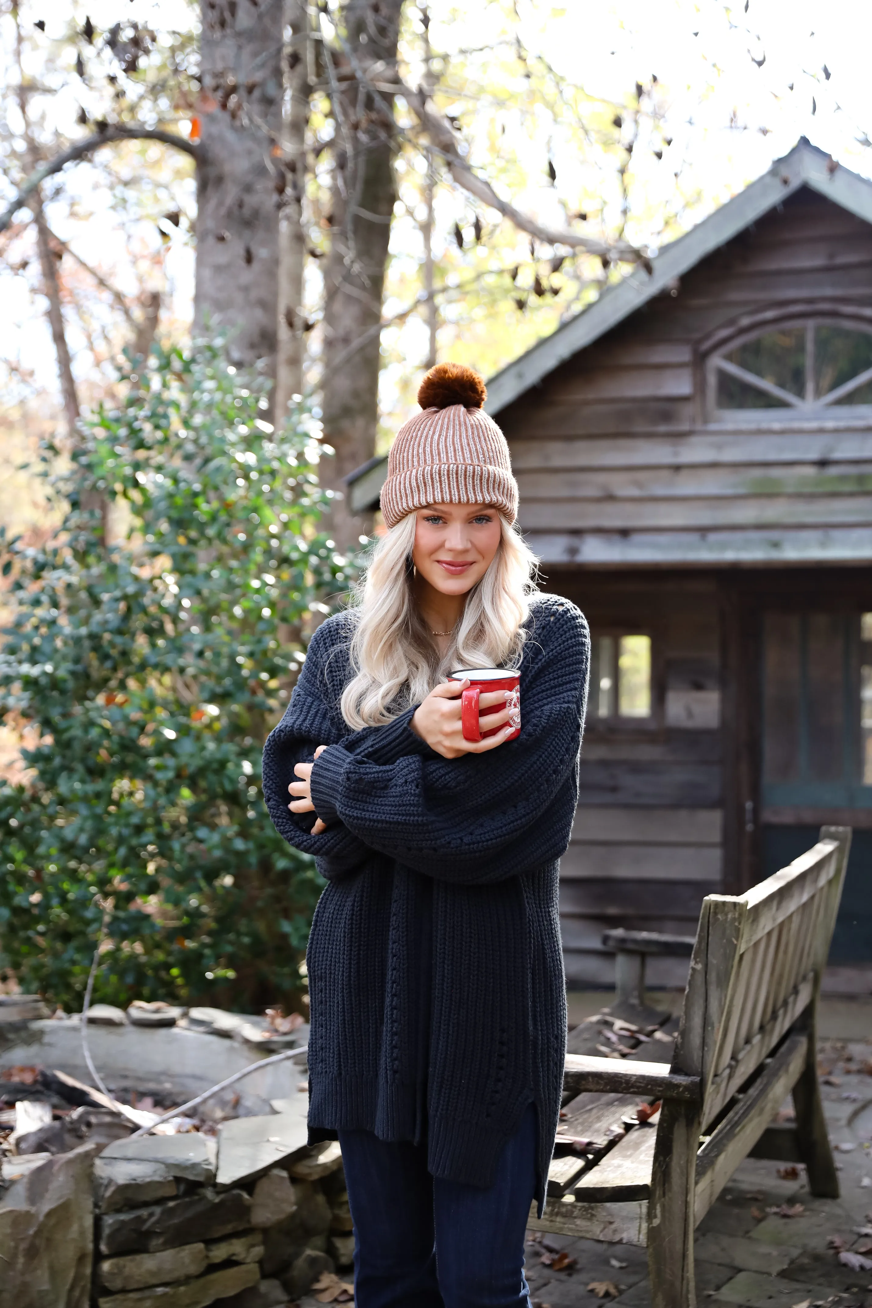 FINAL SALE - Everyday Design Navy Sweater Cardigan