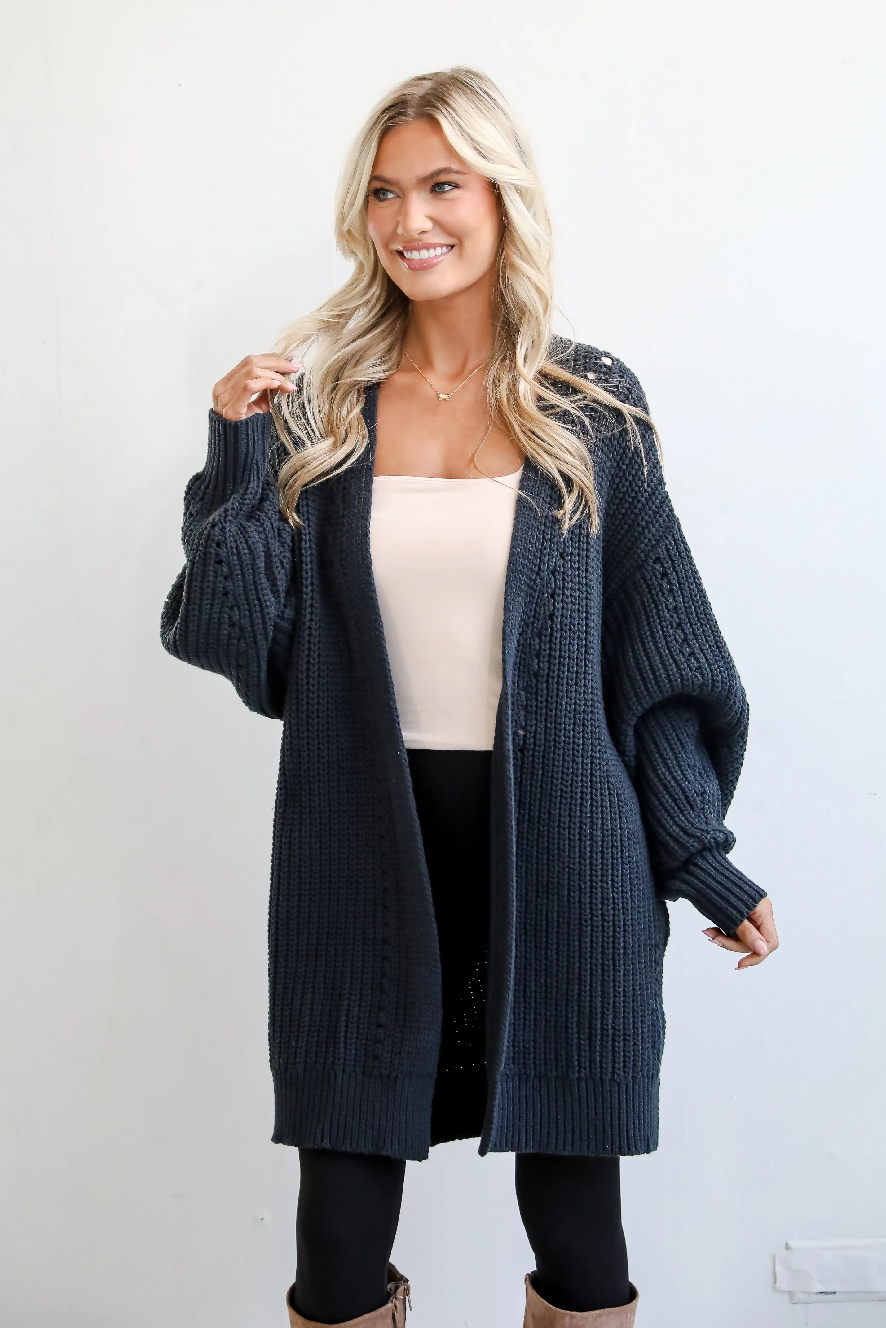 FINAL SALE - Everyday Design Navy Sweater Cardigan