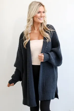 FINAL SALE - Everyday Design Navy Sweater Cardigan