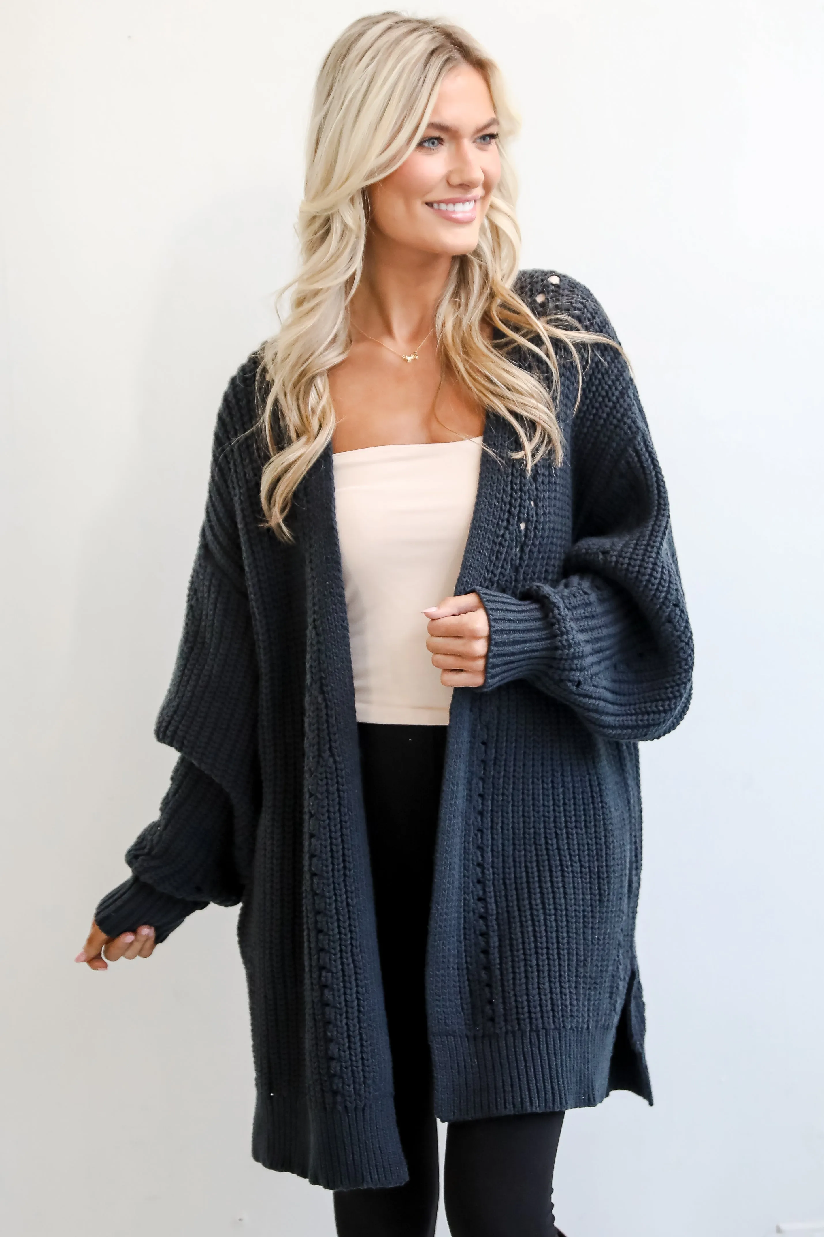 FINAL SALE - Everyday Design Navy Sweater Cardigan