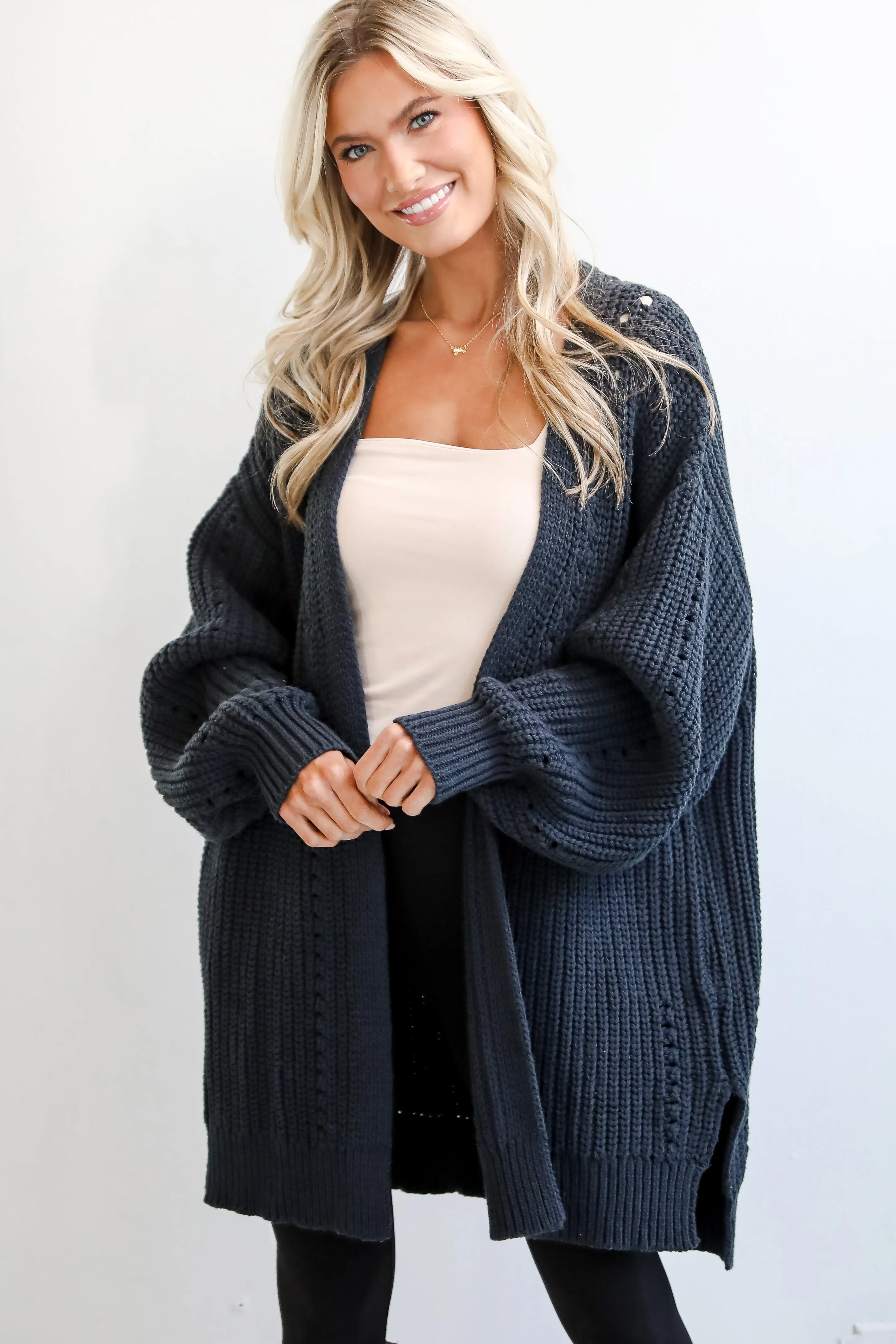 FINAL SALE - Everyday Design Navy Sweater Cardigan