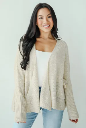 FINAL SALE - Layered Charisma Cream Sweater Cardigan