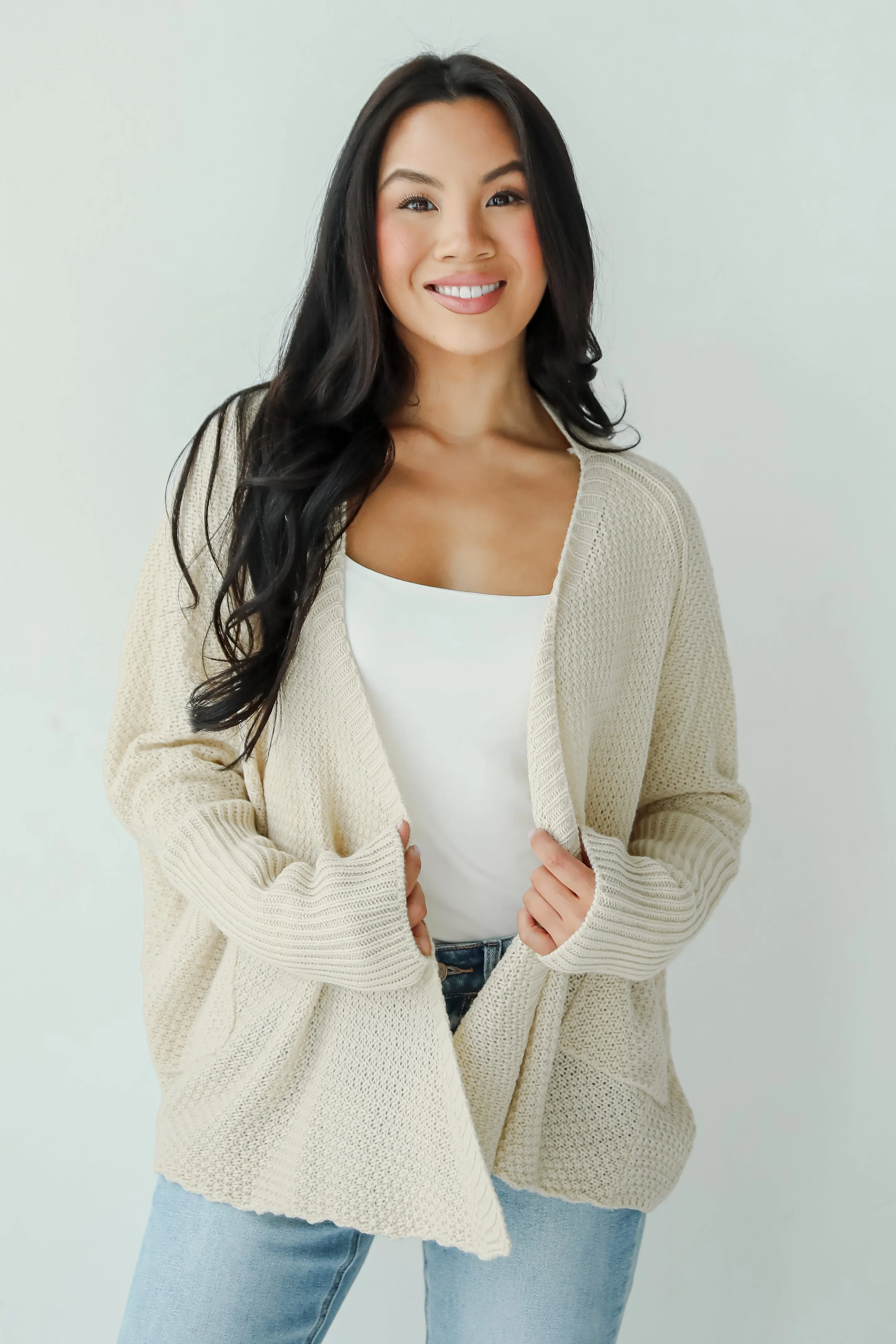 FINAL SALE - Layered Charisma Cream Sweater Cardigan