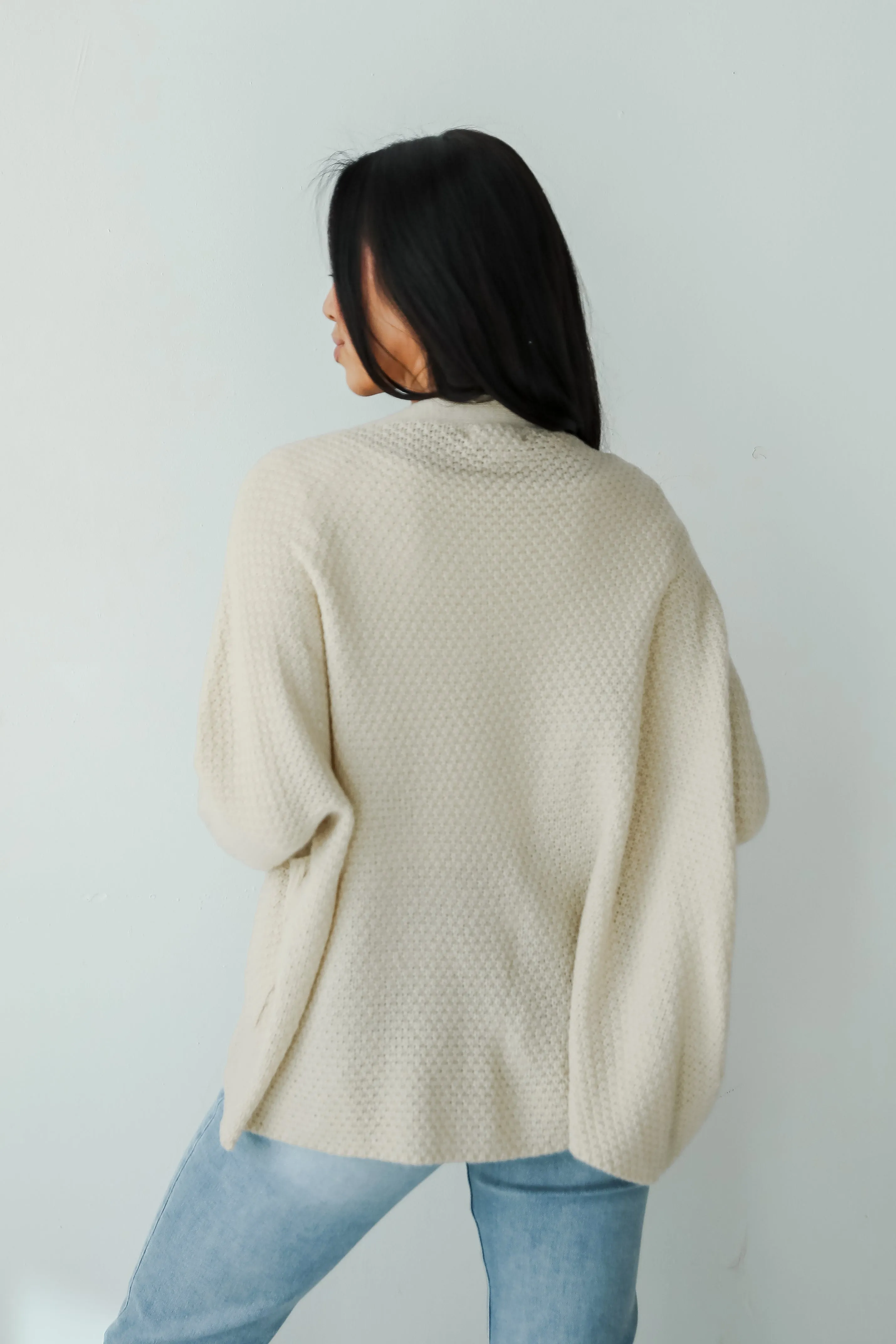 FINAL SALE - Layered Charisma Cream Sweater Cardigan