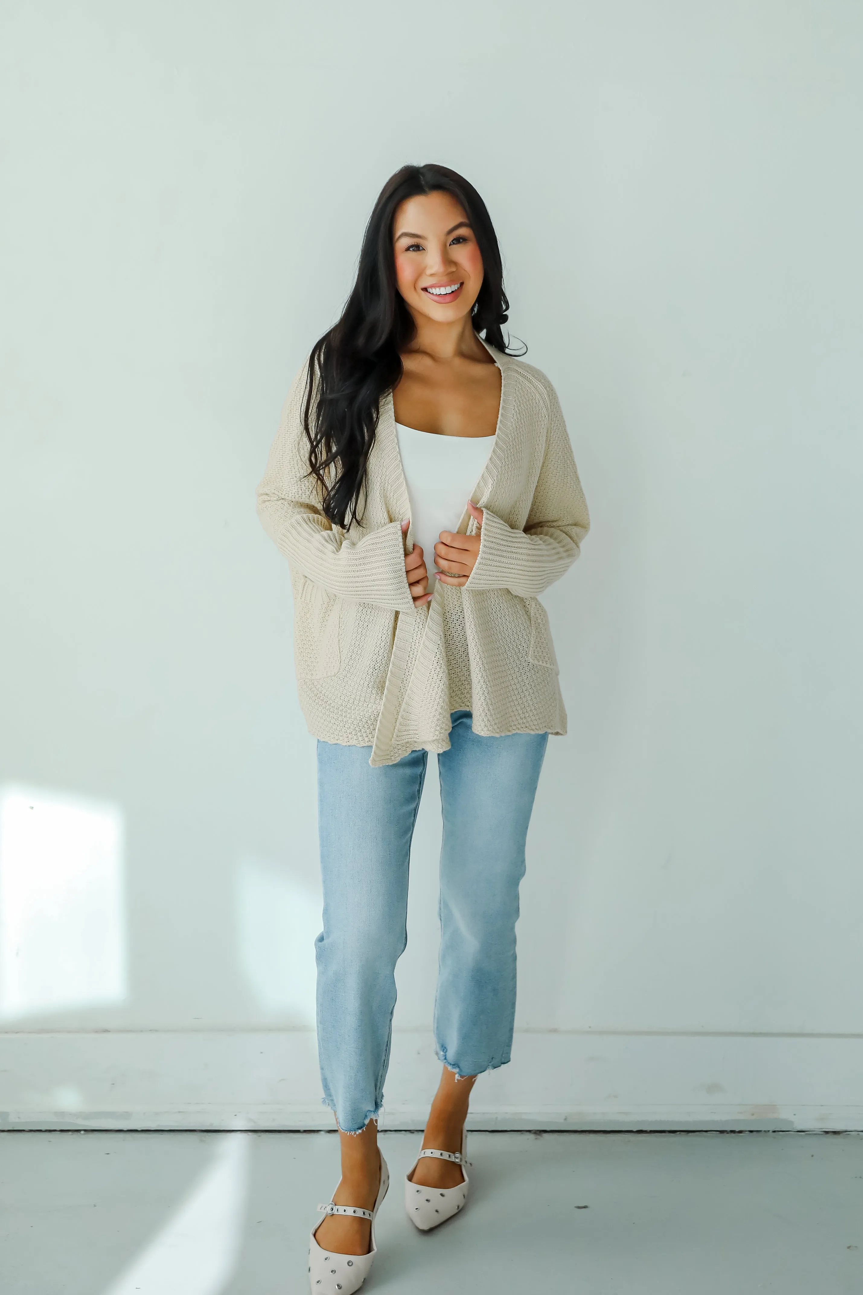FINAL SALE - Layered Charisma Cream Sweater Cardigan