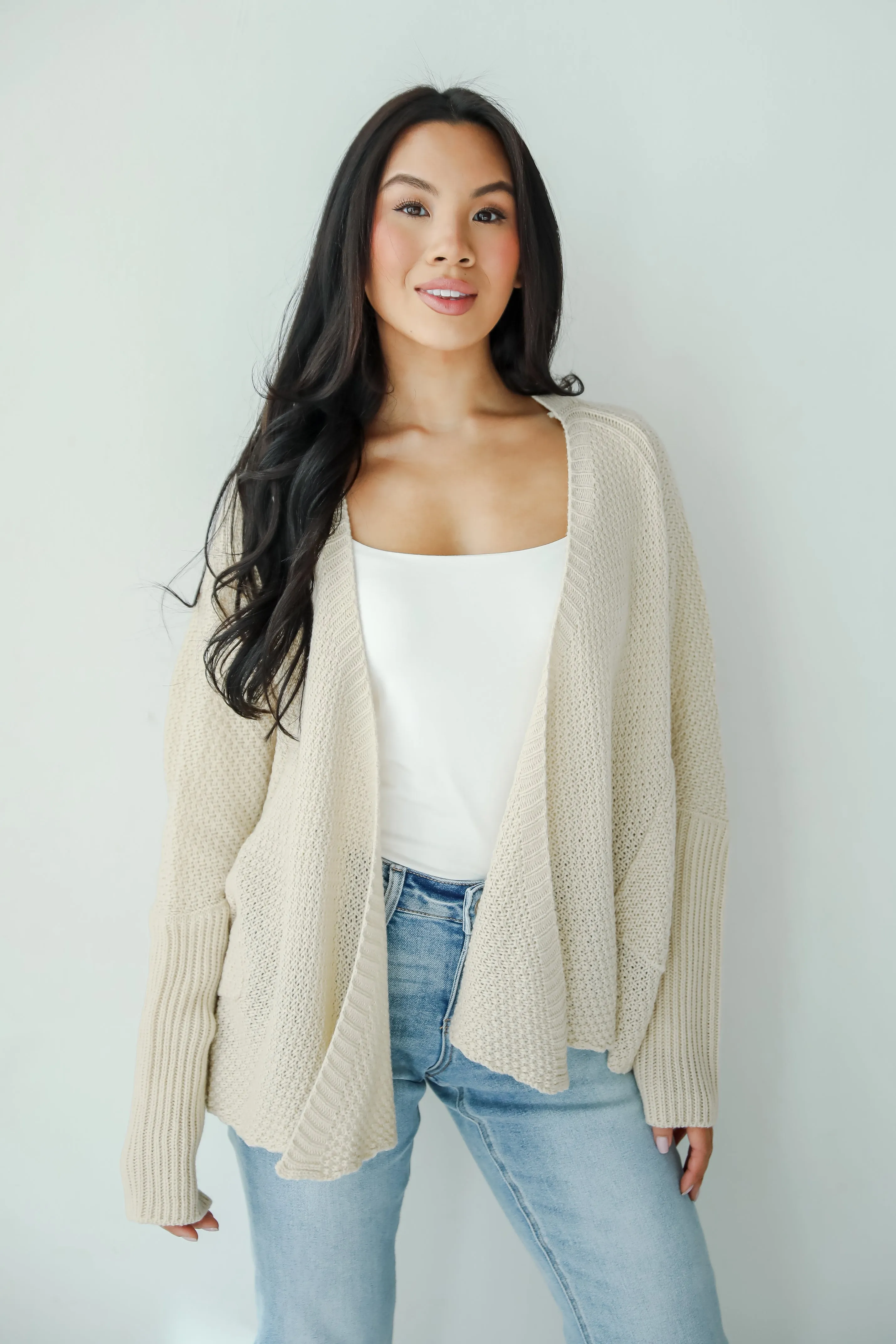 FINAL SALE - Layered Charisma Cream Sweater Cardigan
