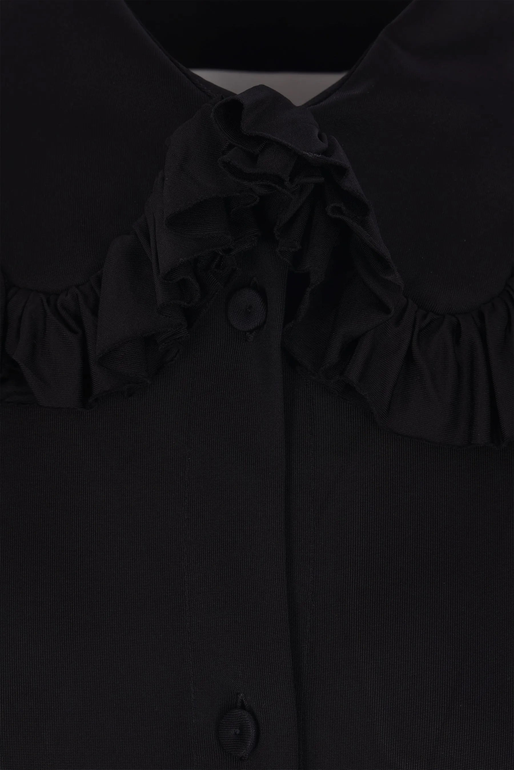 fluid viscose shirt with ruffles