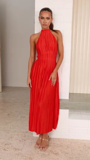 Frances Maxi Dress - Blood Orange