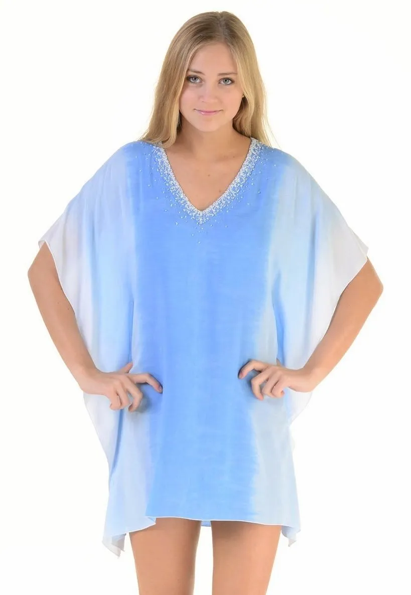 Goddess Kaftan / Capri Blue Ombre