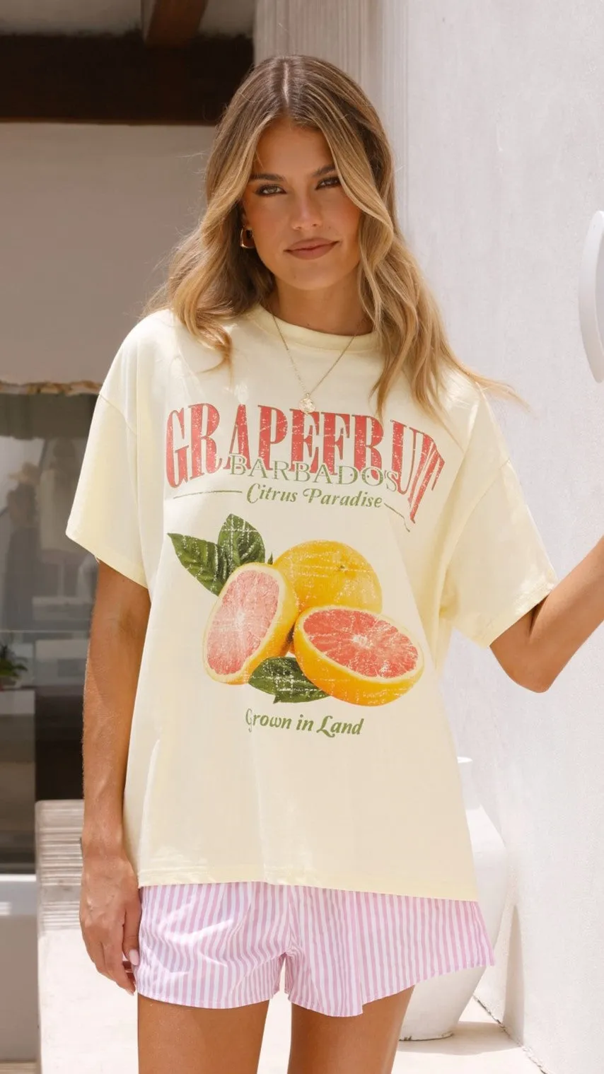 Grapefruit Paradise Set - Yellow/Pink