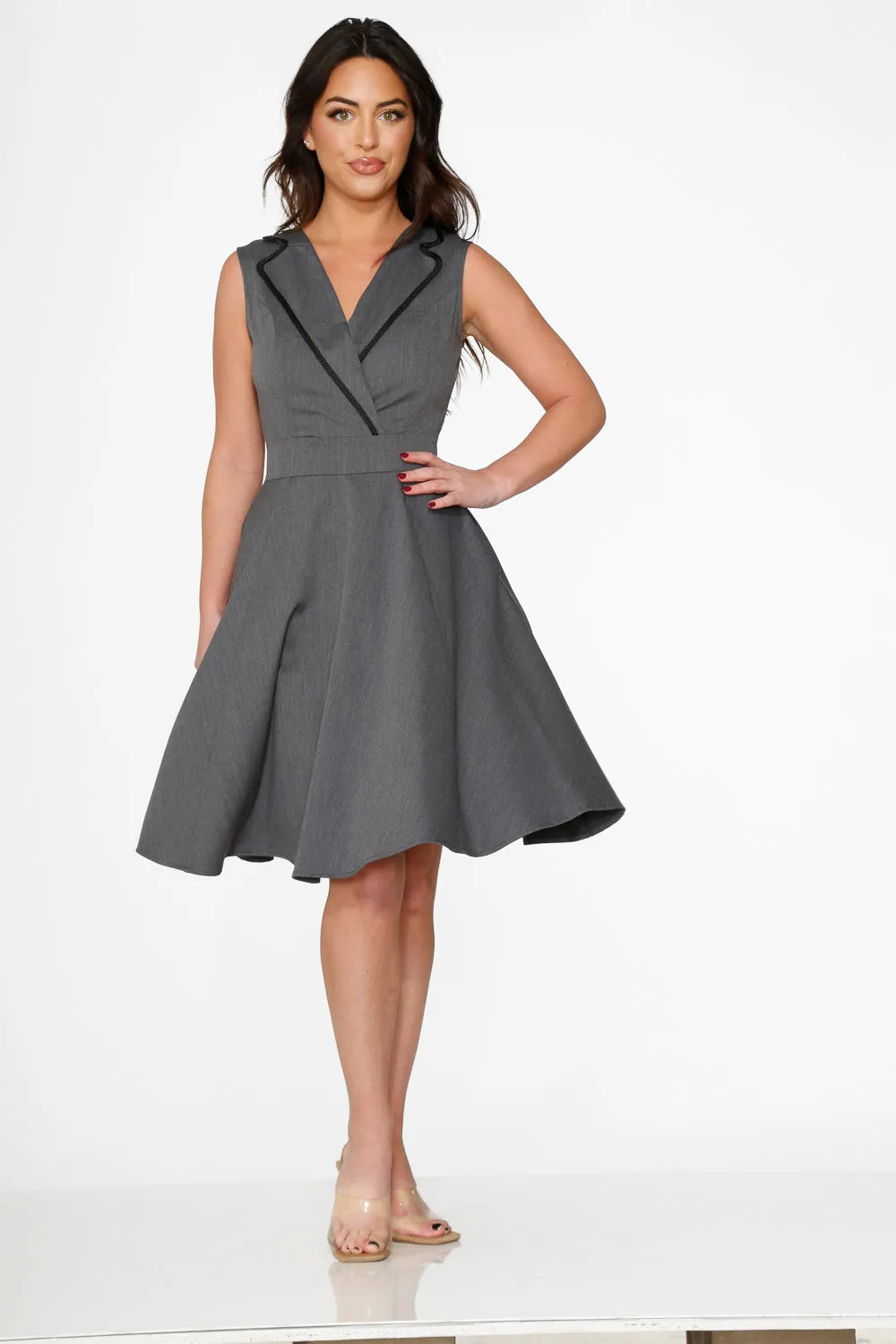 Grey Jenny Swing Dress