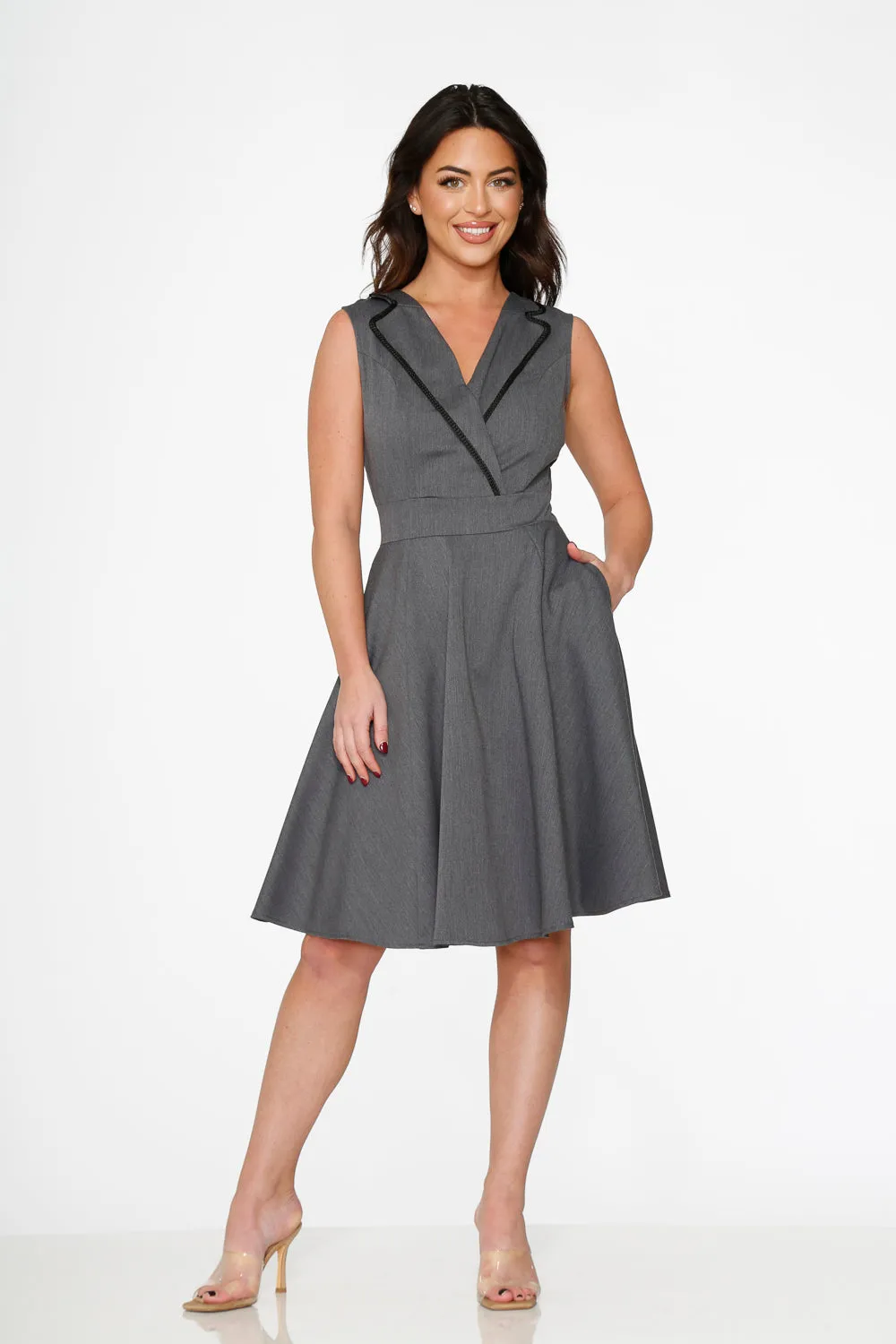 Grey Jenny Swing Dress