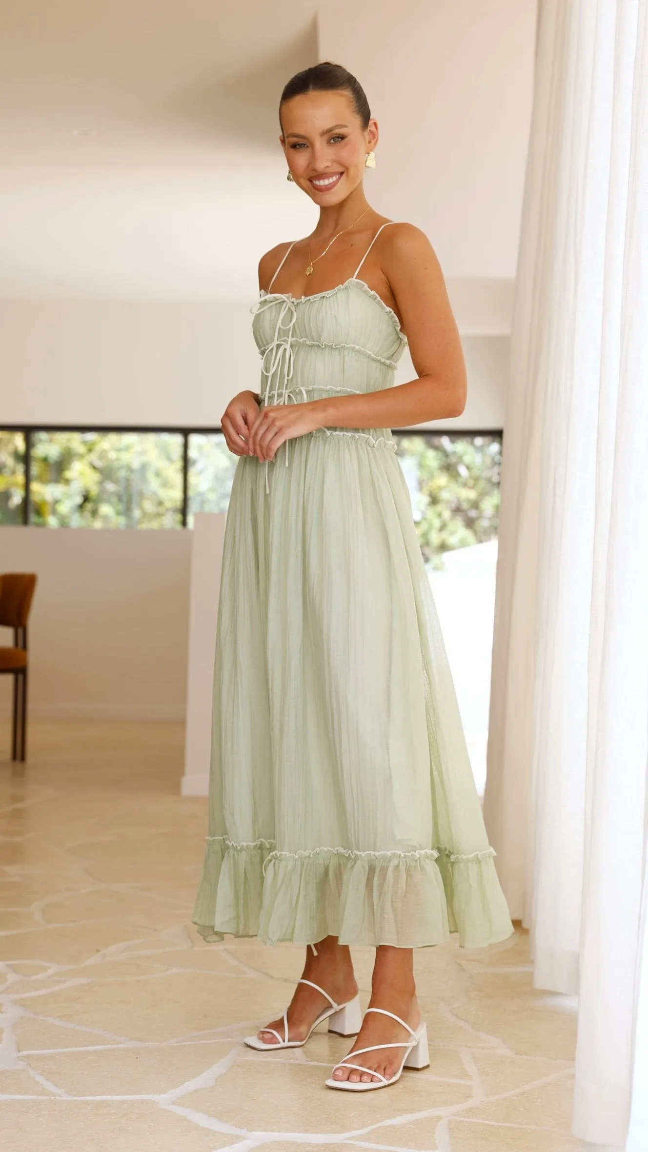 Halo Maxi Dress - Sage