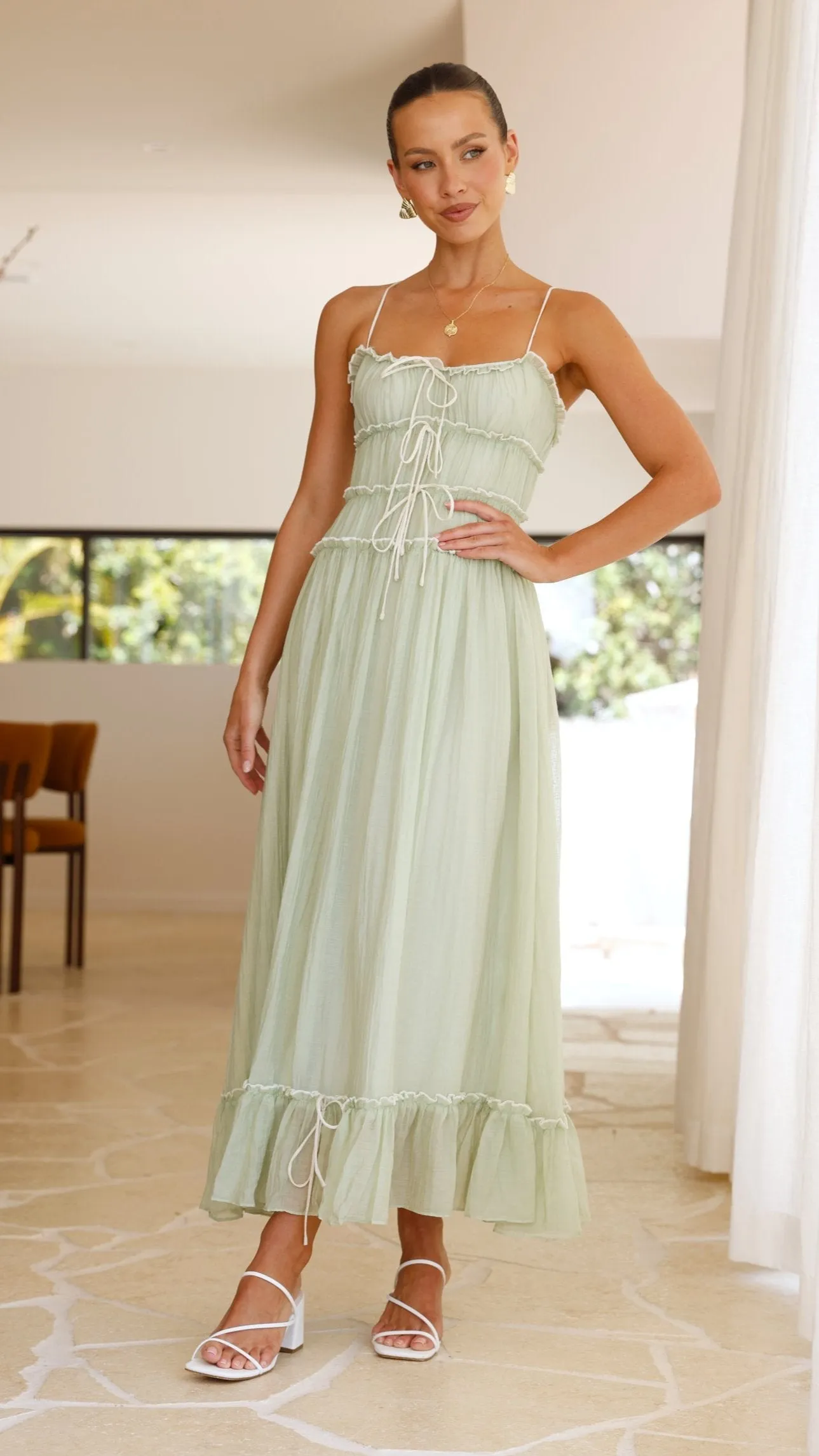 Halo Maxi Dress - Sage