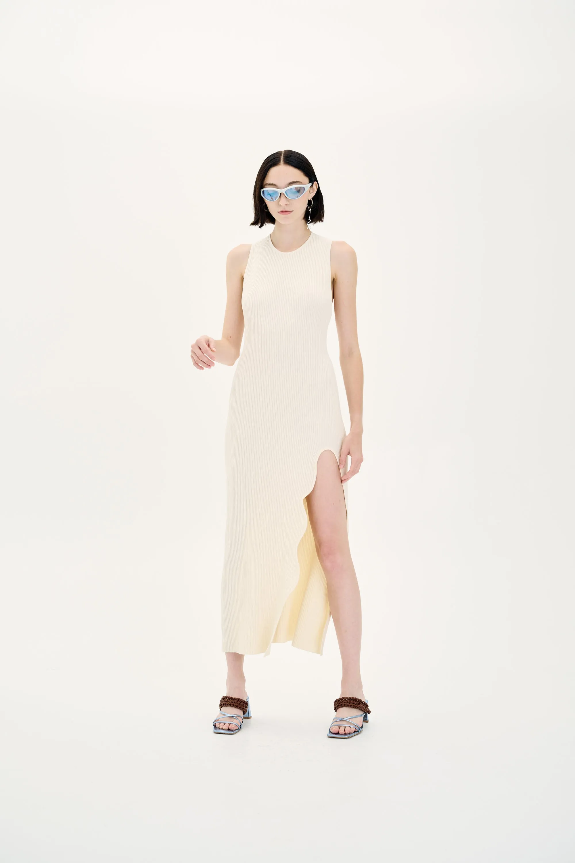 HANA UV REACTIVE LONG DRESS WITH OPEN BACK